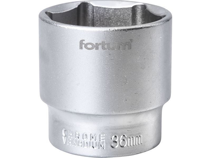 Fortum dugófej, 1/2", 36mm, 61CrV5, mattkróm; 44mm hosszú FORTUM termék fő termékképe