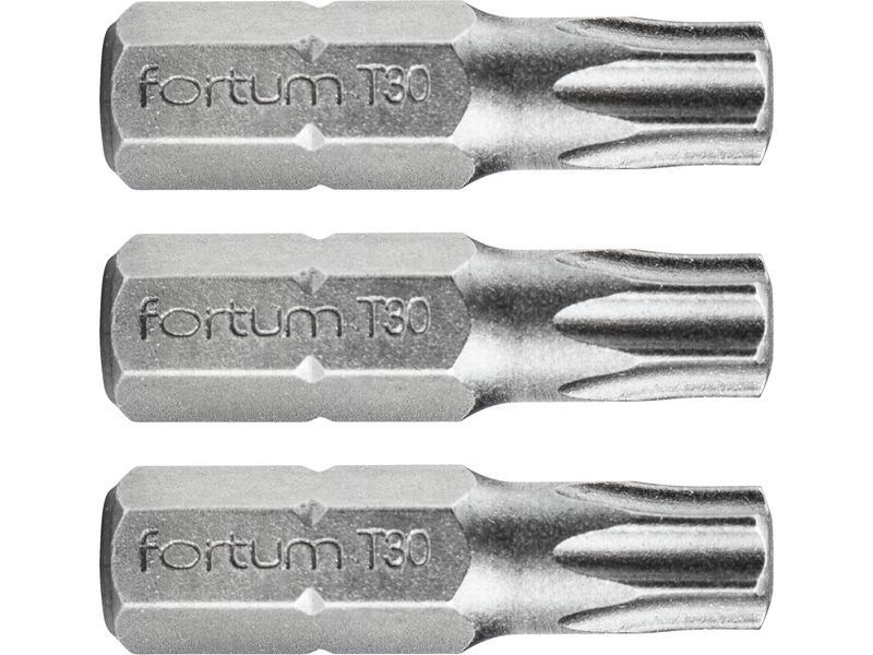 Behajtóhegy TORX, 3 db, S2 acél; T 30×25mm, bliszteren termék fő termékképe