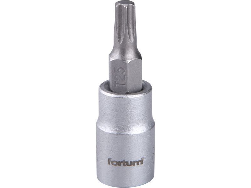 Fortum bitdugófej, torx, 1/4", 61CrV5/S2, mattkróm; TX27 termék fő termékképe