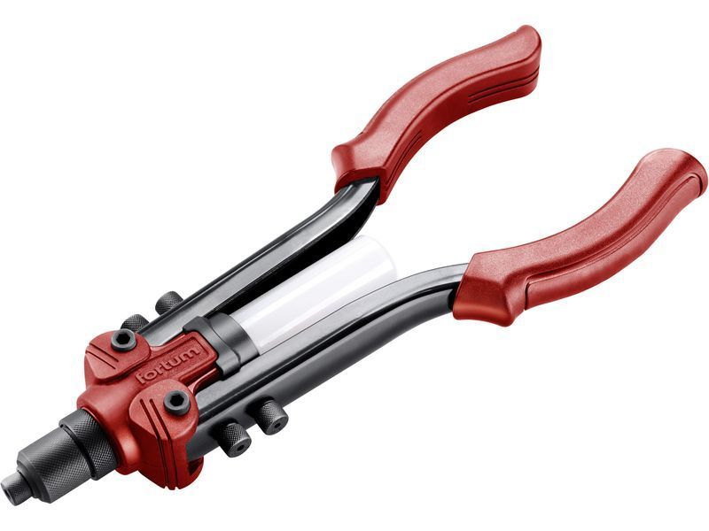 Fortum Popszegecshúzó fogó, kétkaros, ALU, réz, acél, INOX szegecsekhez; 2,4-6,4mm, 330mm, CrVMo fej, szegecsvég gyűjtő termék fő termékképe