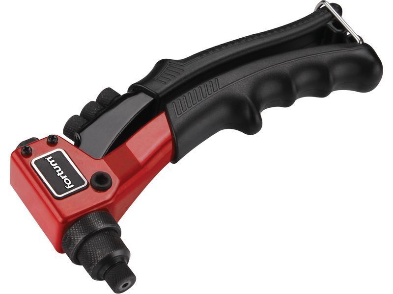 Fortum Popszegecshúzó fogó, egykezes, ALU, réz, acél, INOX szegecsekhez; 2,4-3,2-4,0-4,8 mm, 250mm, CrVMo pofák termék fő termékképe
