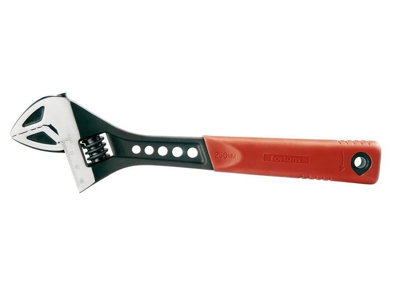 Fortum Villáskulcs állítható, FP sorozat, 61CrV5, gumírozott markolat; 250mm/10", foszfátozott termék fő termékképe