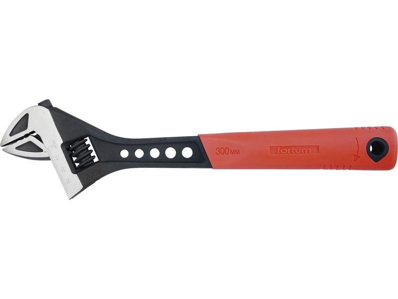 FORMAT Villáskulcs állítható, FP sorozat, 61CrV5, gumírozott markolat; 300mm/12", foszfátozott termék fő termékképe