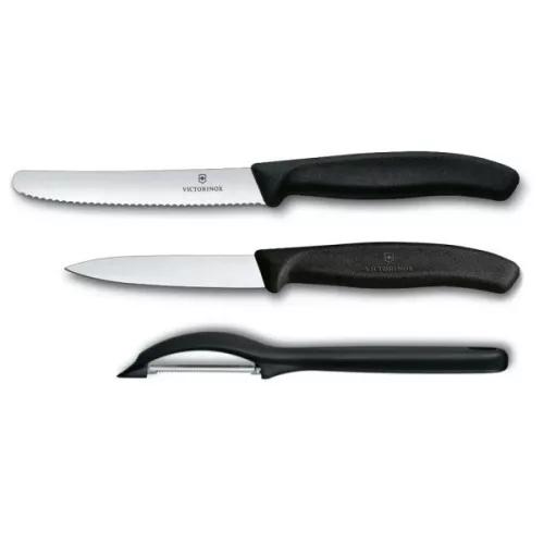 VICTORINOX Swiss Classic hámozó készlet (3 részes) fekete termék fő termékképe