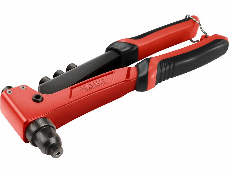 EXTOL Popszegecshúzó fogó, egykezes, ALU, réz, acél, INOX szegecsekhez; 2,4-3,2-4,0-4,8 mm, 250mm, CrVMo pofák termék fő termékképe