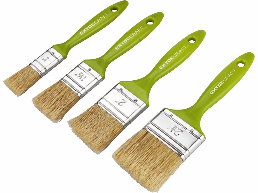 EXTOL Ecset készlet, 4db, műanyag nyél, 1"-1,5"-2"-2,5" termék fő termékképe