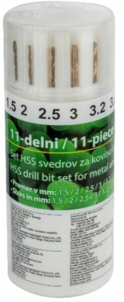 Iskra Fém- és Műanyagfúró készlet HSS 11részes termék fő termékképe