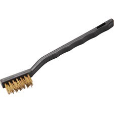 EXTOL Kis sárgaréz kefe, 3 soros, 175mm, sárgaréz hullámos huzal, PP fogantyú termék fő termékképe