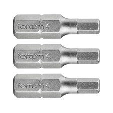 Fortum Behajtóhegy HEX, 3 db, S2 acél; H 5×25mm, bliszteren termék fő termékképe