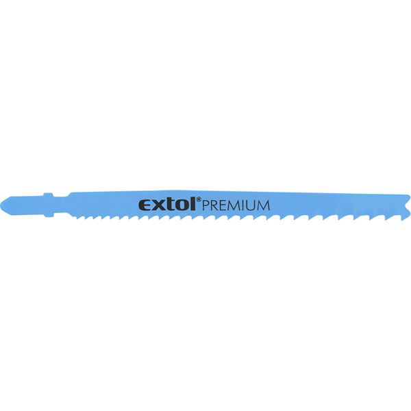 EXTOL Dekopírlap, 5db, Bosch befogás, Bimetál; 132×8×1mm, progresszív fogazás, mart, hullám fogak, egyenes gyors vágás termék fő termékképe