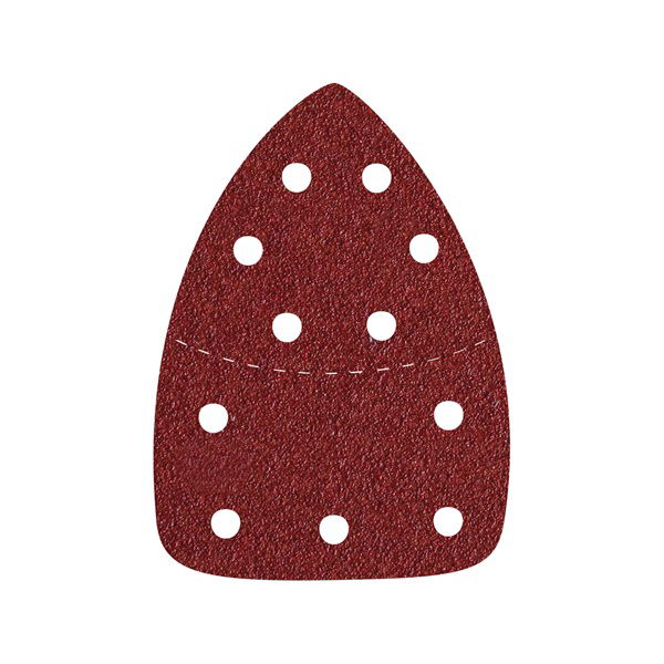 EXTOL Delta csiszolópapír, lyukas készlet. 10db, 149×105 mm; 11 db lyukkal, P80, 8894002 csiszológéphez termék fő termékképe