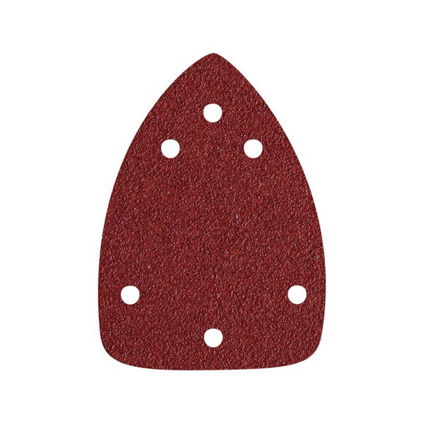 EXTOL Delta csiszolópapír, lyukas készlet 10db, 97×140 mm; 6 db lyukkal, P100, 407130 csiszológéphez termék fő termékképe