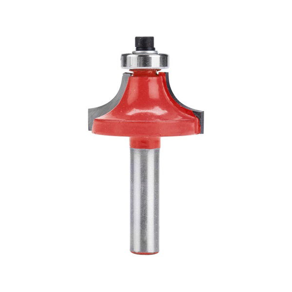 EXTOL Felsőmaró fára, lekerekítő (homorúfejű rádiuszmaró), csapágyas, R3×D21,5×H12, befogás: 8mm, keményfém lapkás termék fő termékképe