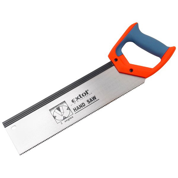 EXTOL Gérvágó (gérbevágó) fűrész, gumírozott nyél; 350mm, speciális háromszoros élezés termék fő termékképe