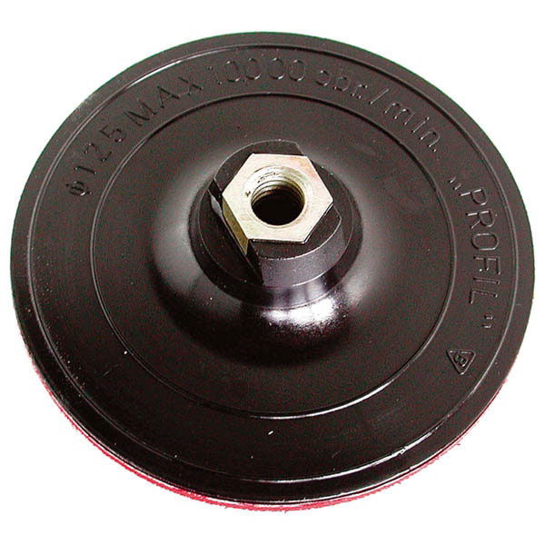 EXTOL Gumitányér sarokcsiszolóhoz; 125mm, tépőzáras termék fő termékképe