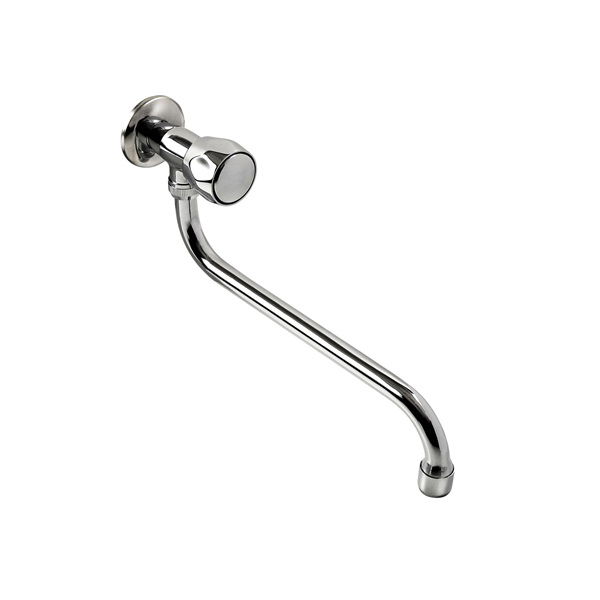 BALLETTO mosdó csaptelep hidegvízhez, kerámia szelep, króm, 25cm hosszú csőr termék fő termékképe