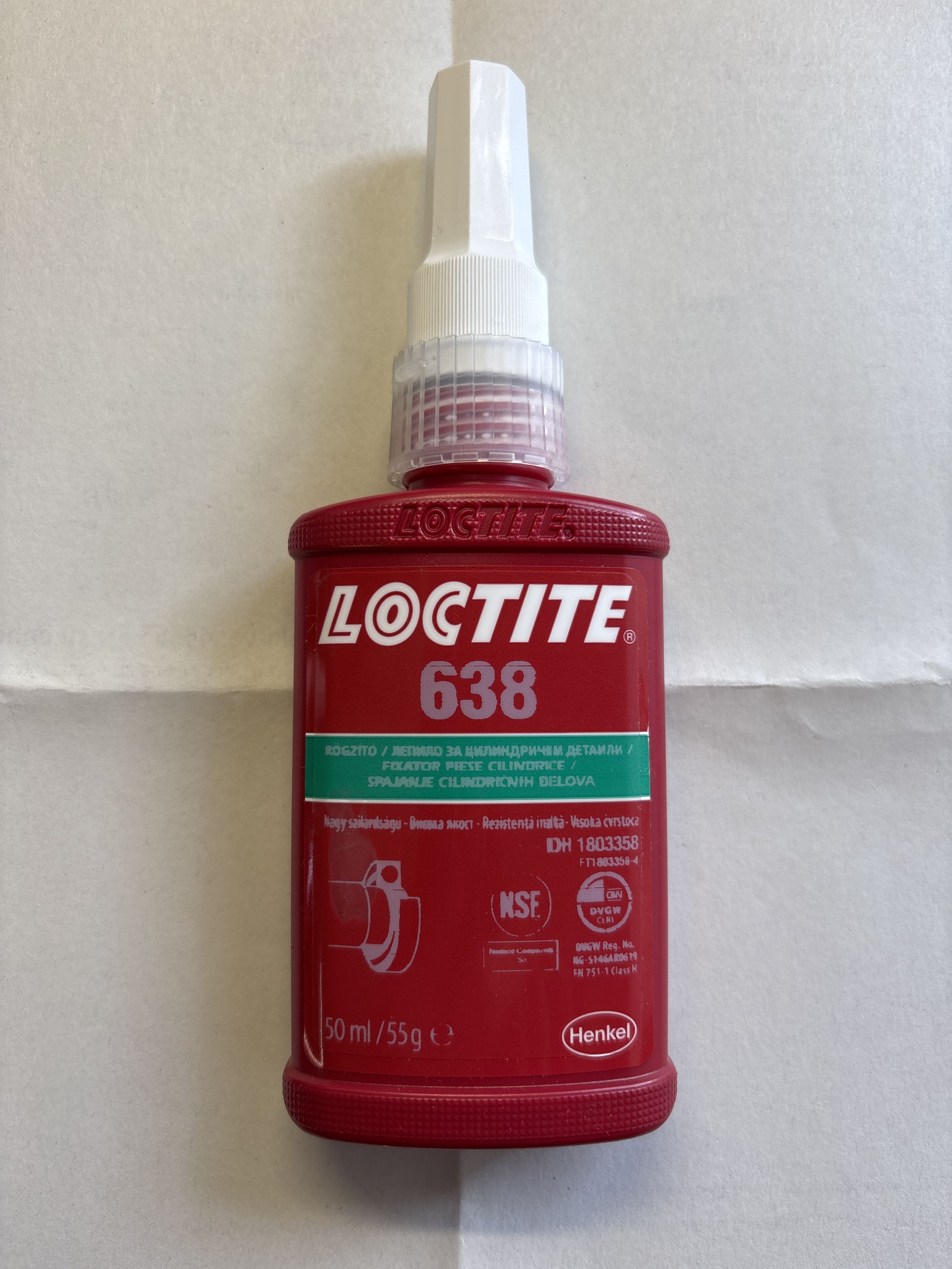 HENKEL Loctite L 638 50ml csapágyrögzítő termék fő termékképe