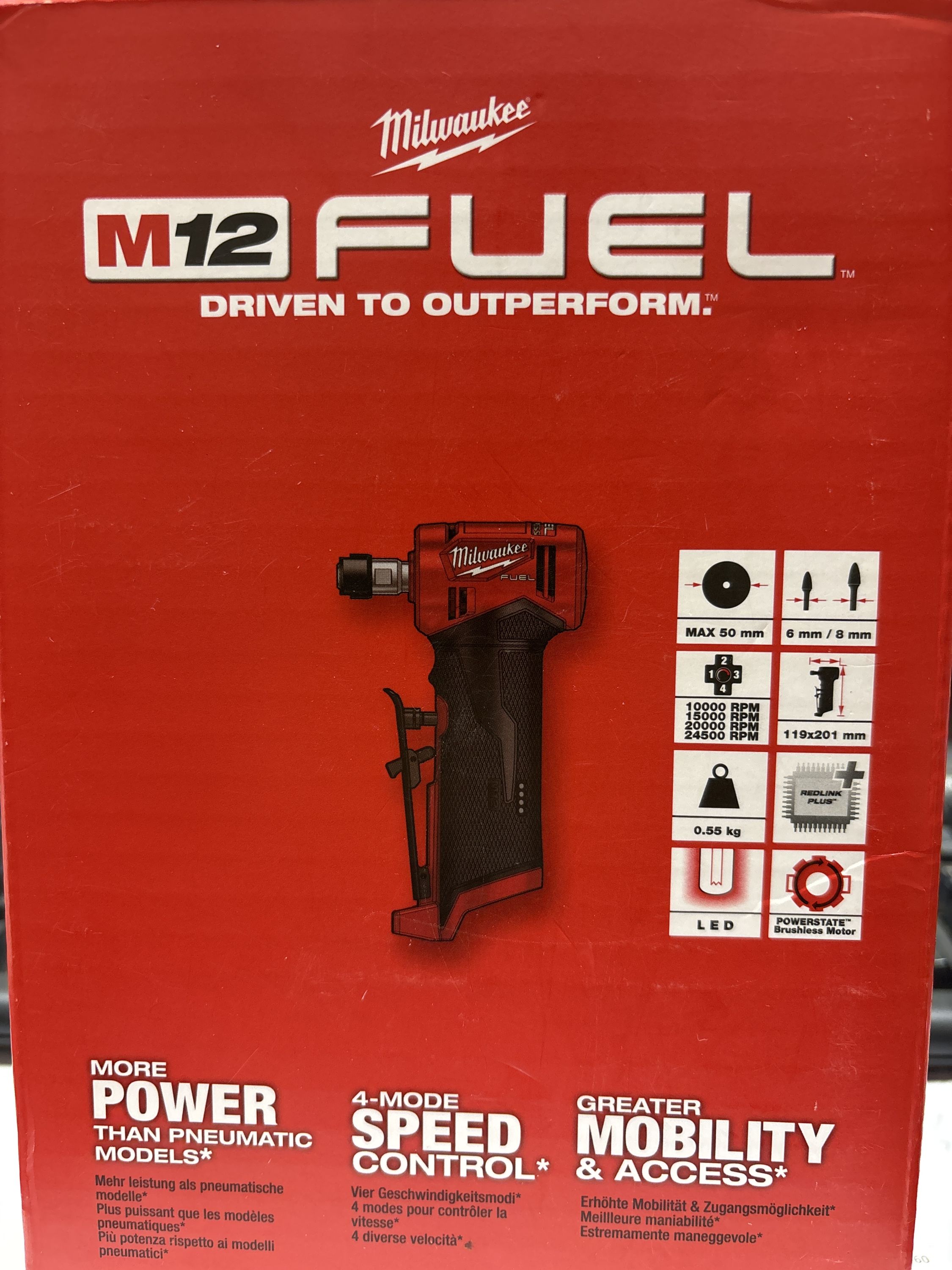 Milwaukee M12 FDGA-0 FUEL akkus szénkefe nélküli derékszögű csiszoló termék fő termékképe