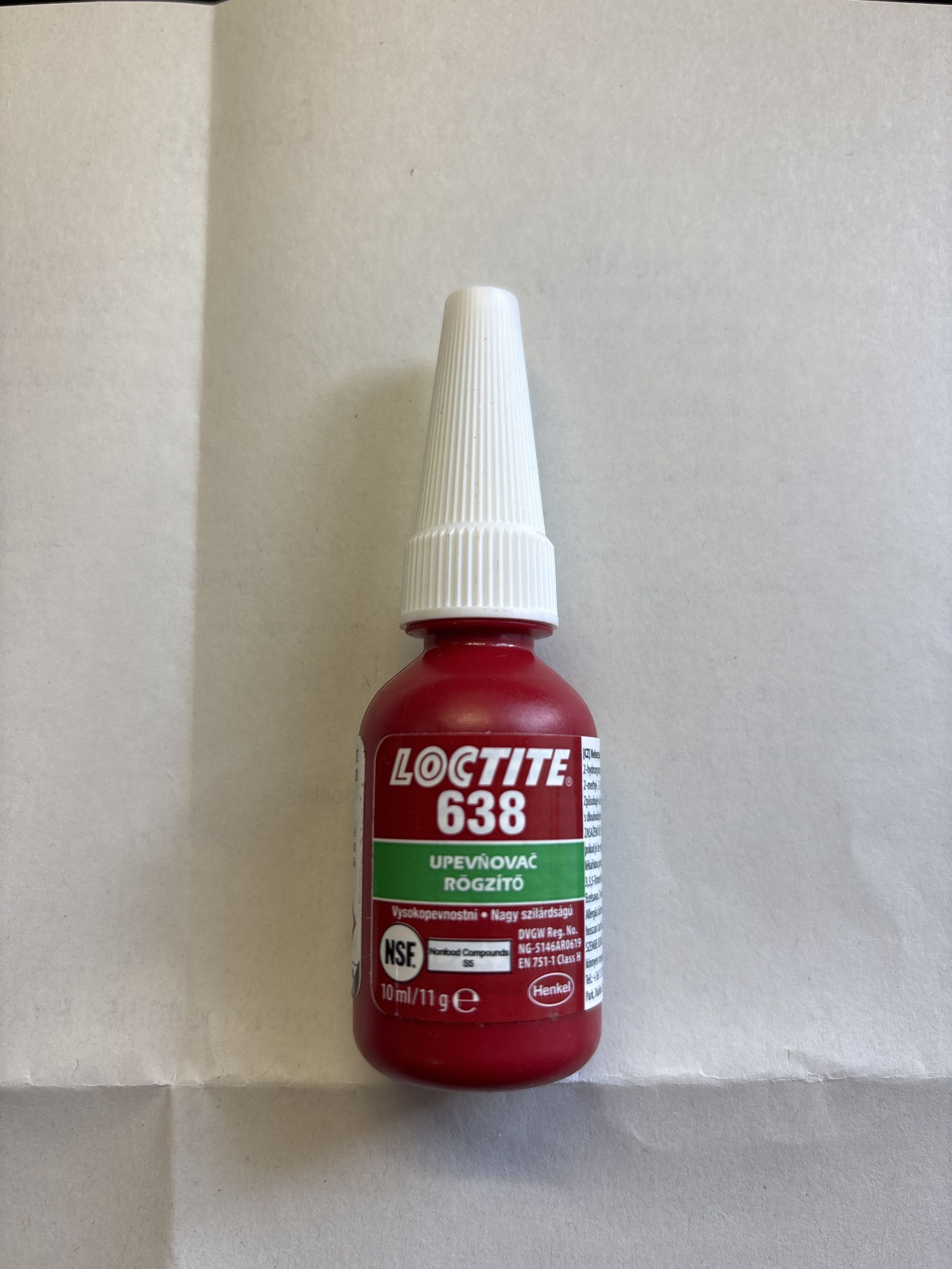 HENKEL Loctite L 638 10ml csapágyrögzítő termék fő termékképe