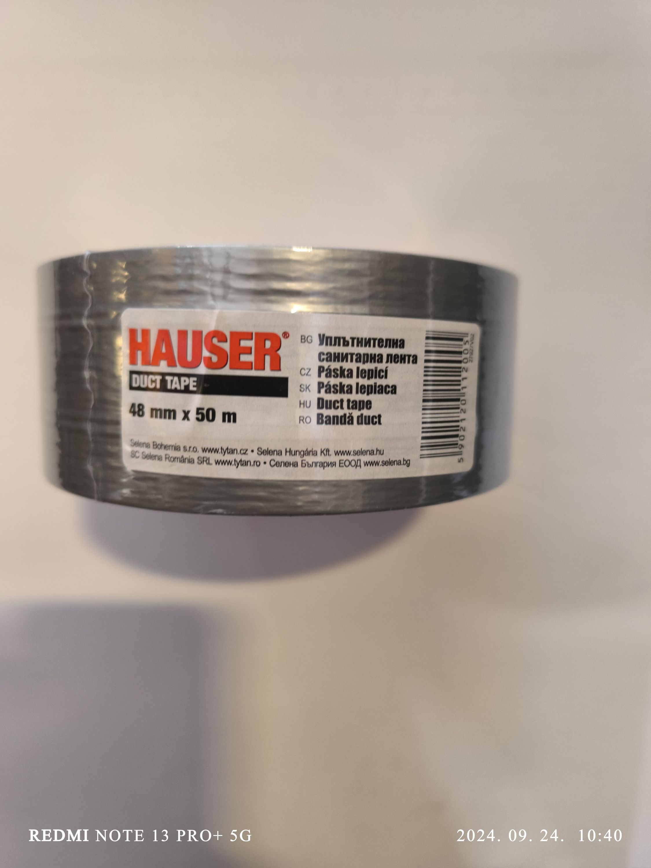 HAUSER ragasztószalag  Duct tape 48mmx50m termék fő termékképe