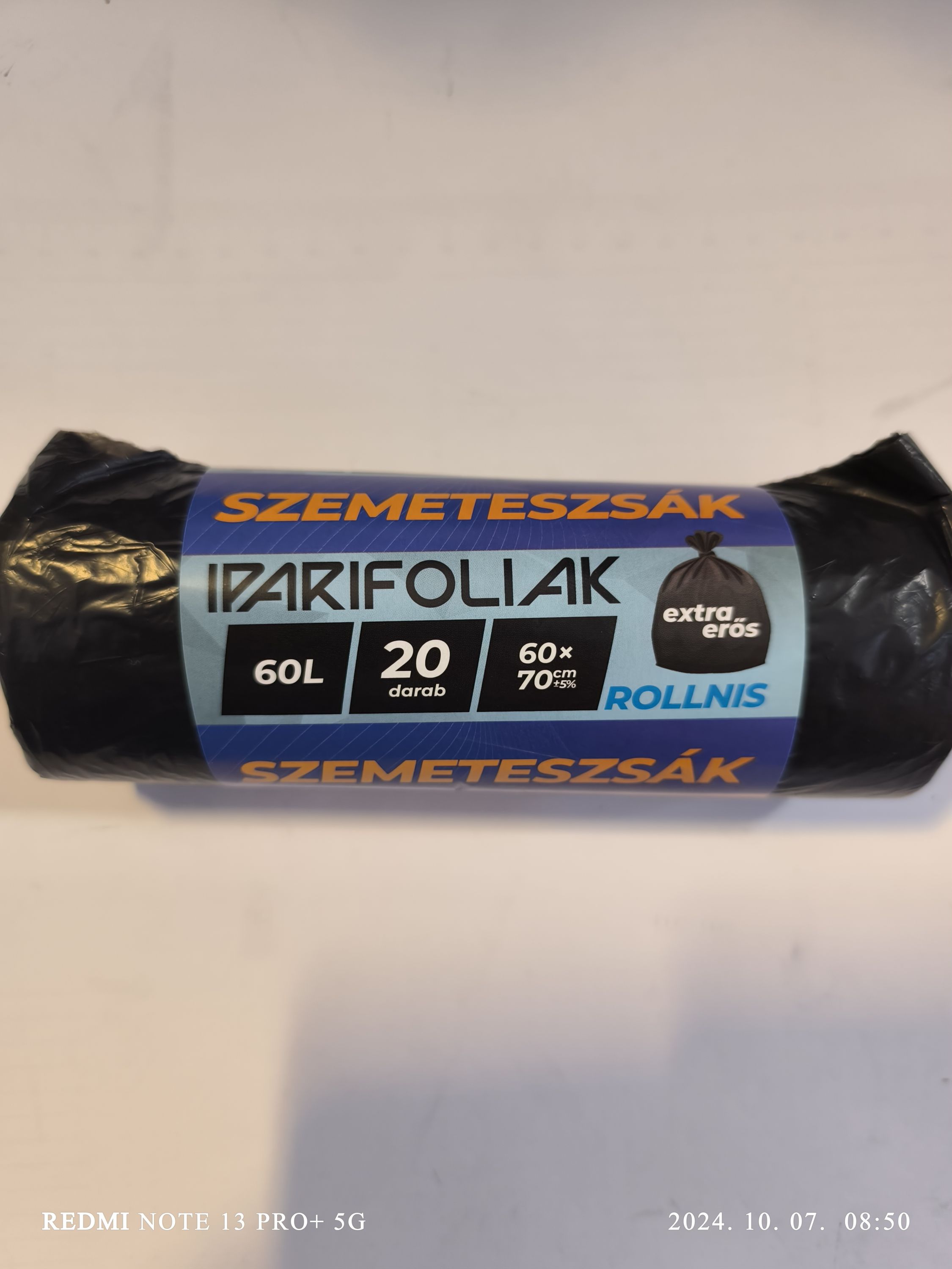 ROLLNIS Szemeteszsák 60L/20db 60x70cm termék fő termékképe