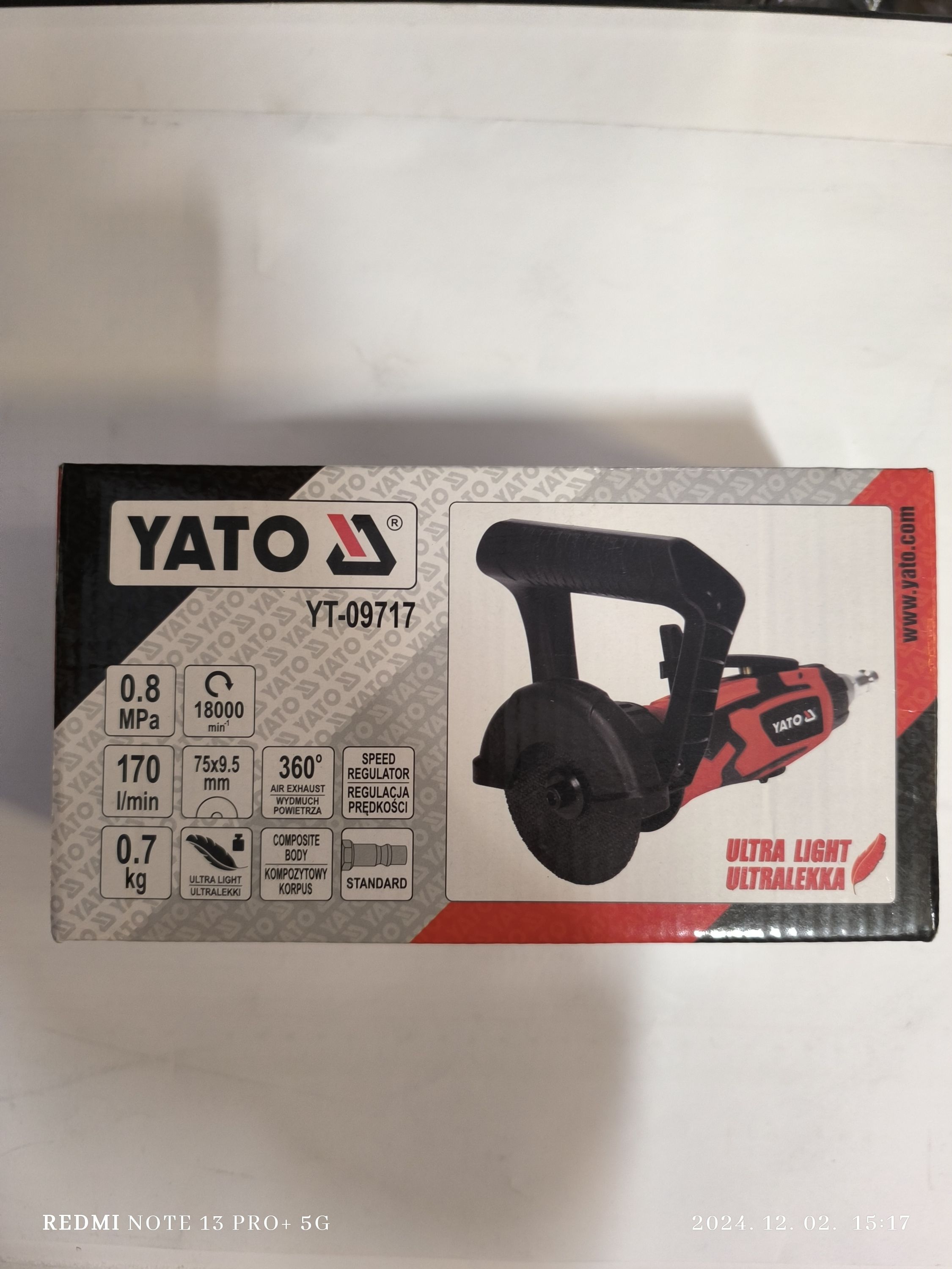 YATO Pneumatikus vágószerszám 75mm könnyitett termék fő termékképe