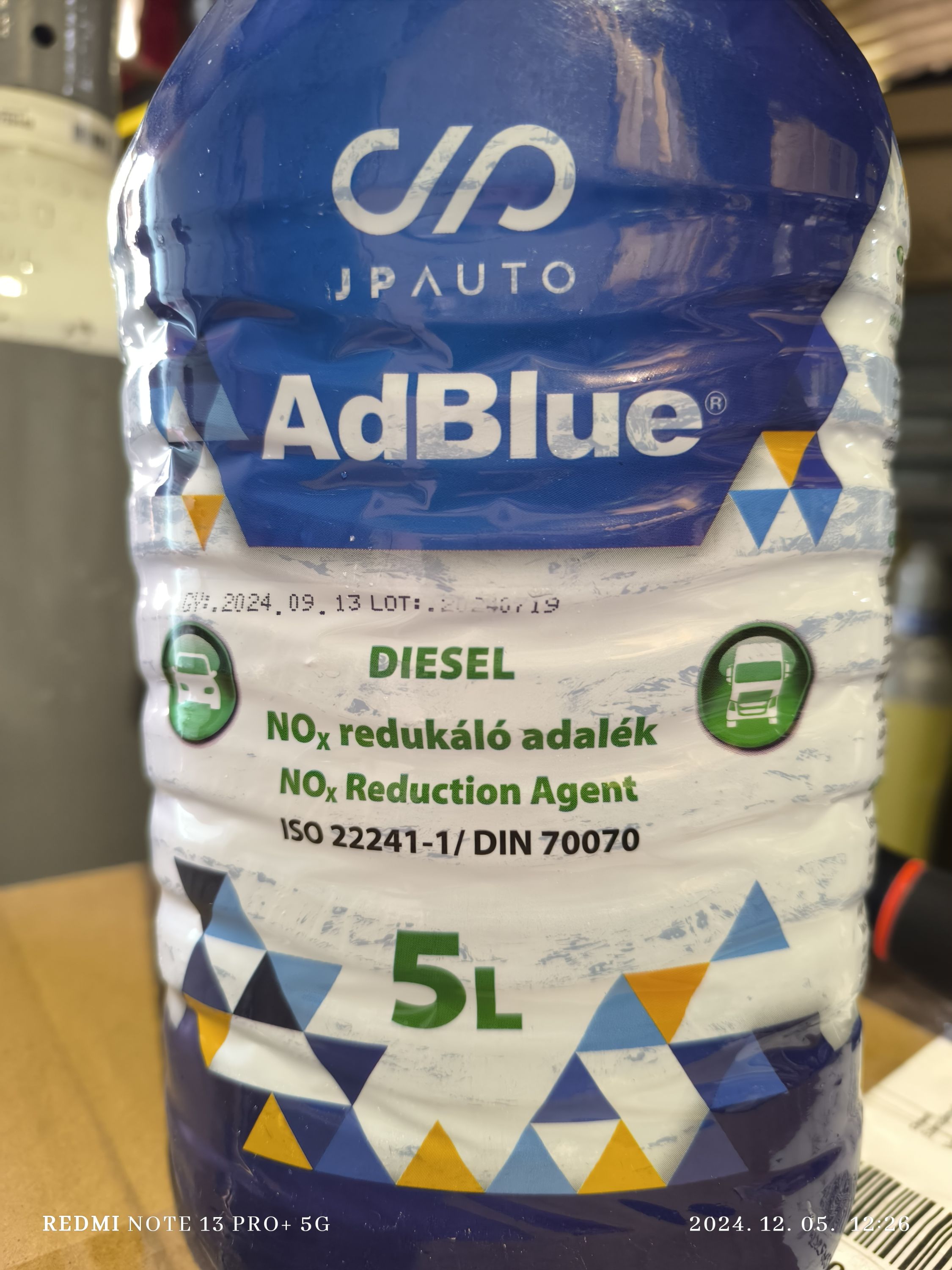 JP Auto AdBlue 5L termék fő termékképe