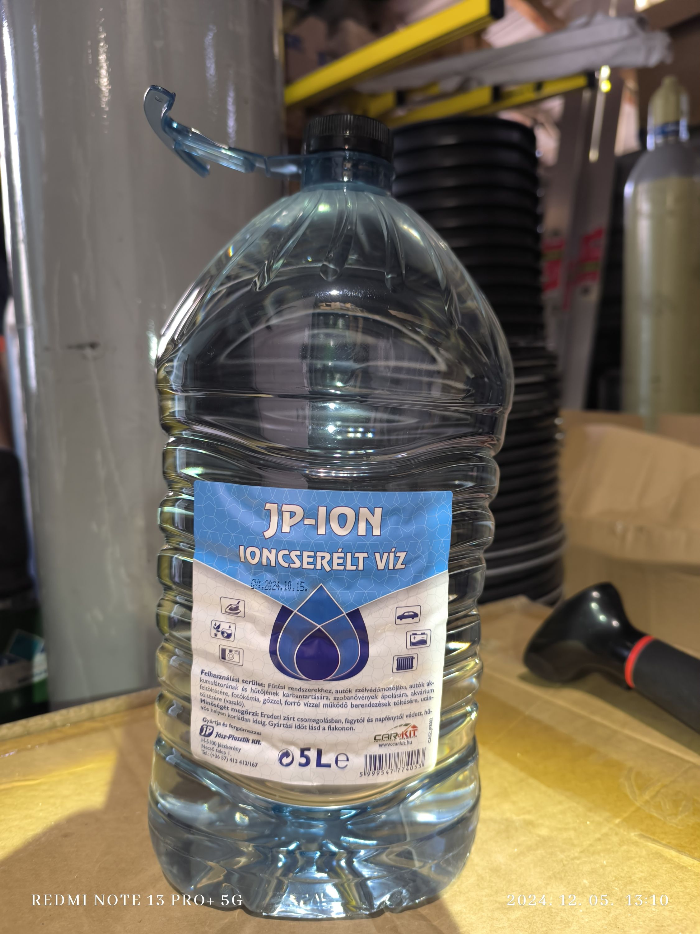 JP AUTO JP- ion desztilát víz 5 literes termék fő termékképe