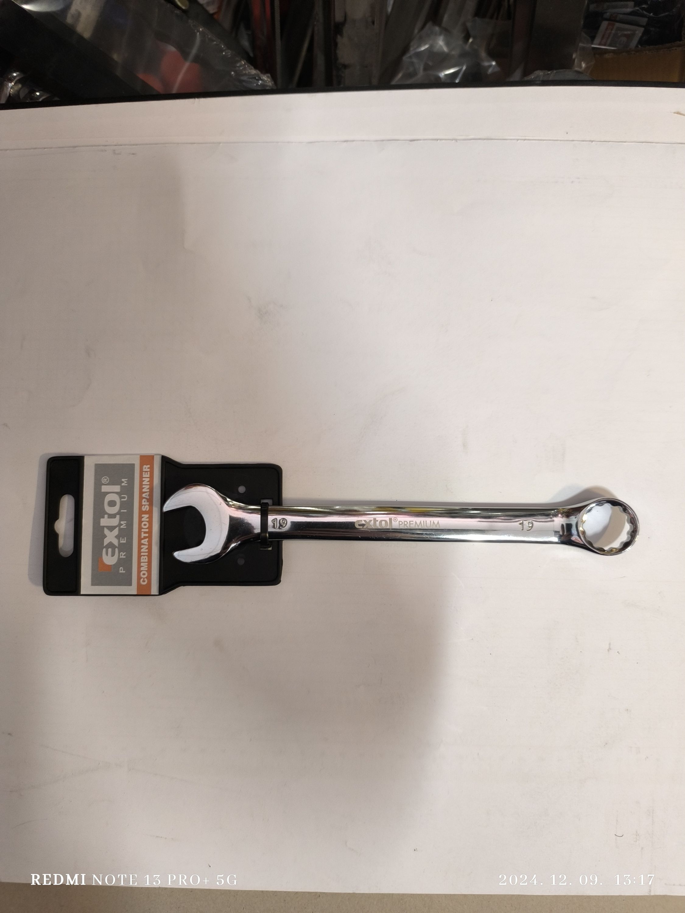 EXTOL PREMIUM Csillag-villás kulcs CrV:19mm termék fő termékképe