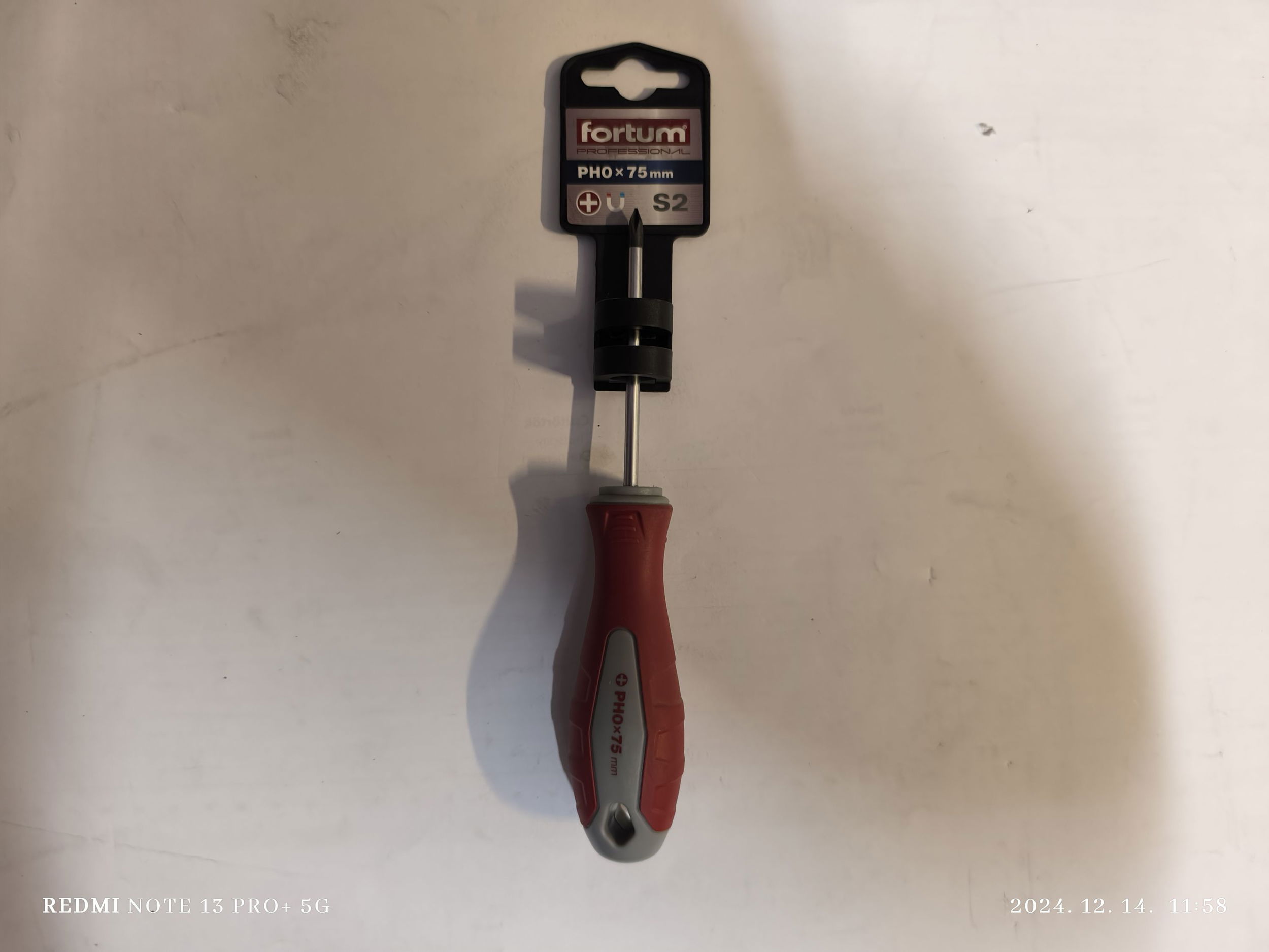 FORTUM Csavarhúzó lapos PH0x75mm mágneses termék fő termékképe