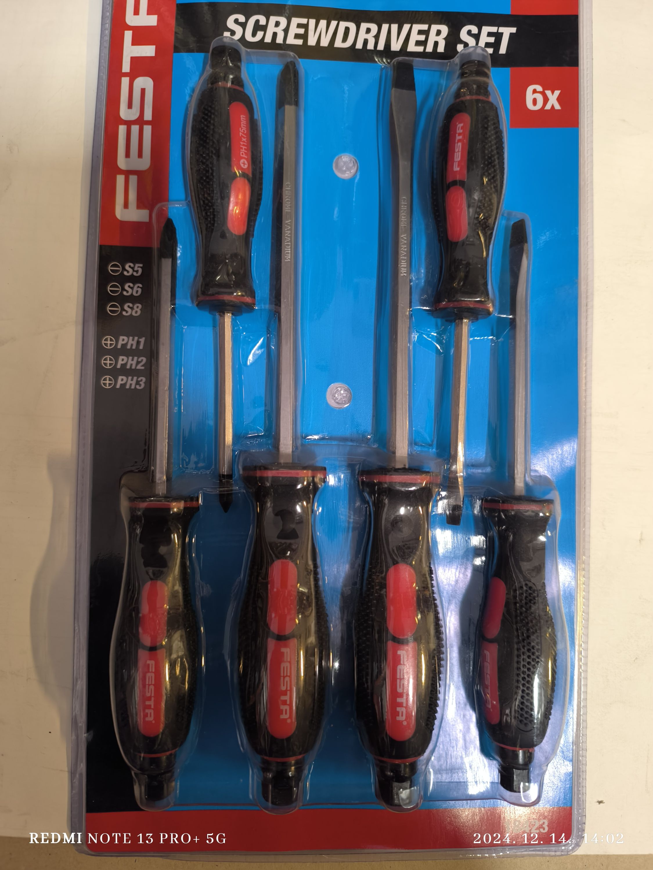 FESTA Csavarhúzó készlet 6 részes üthető termék fő termékképe