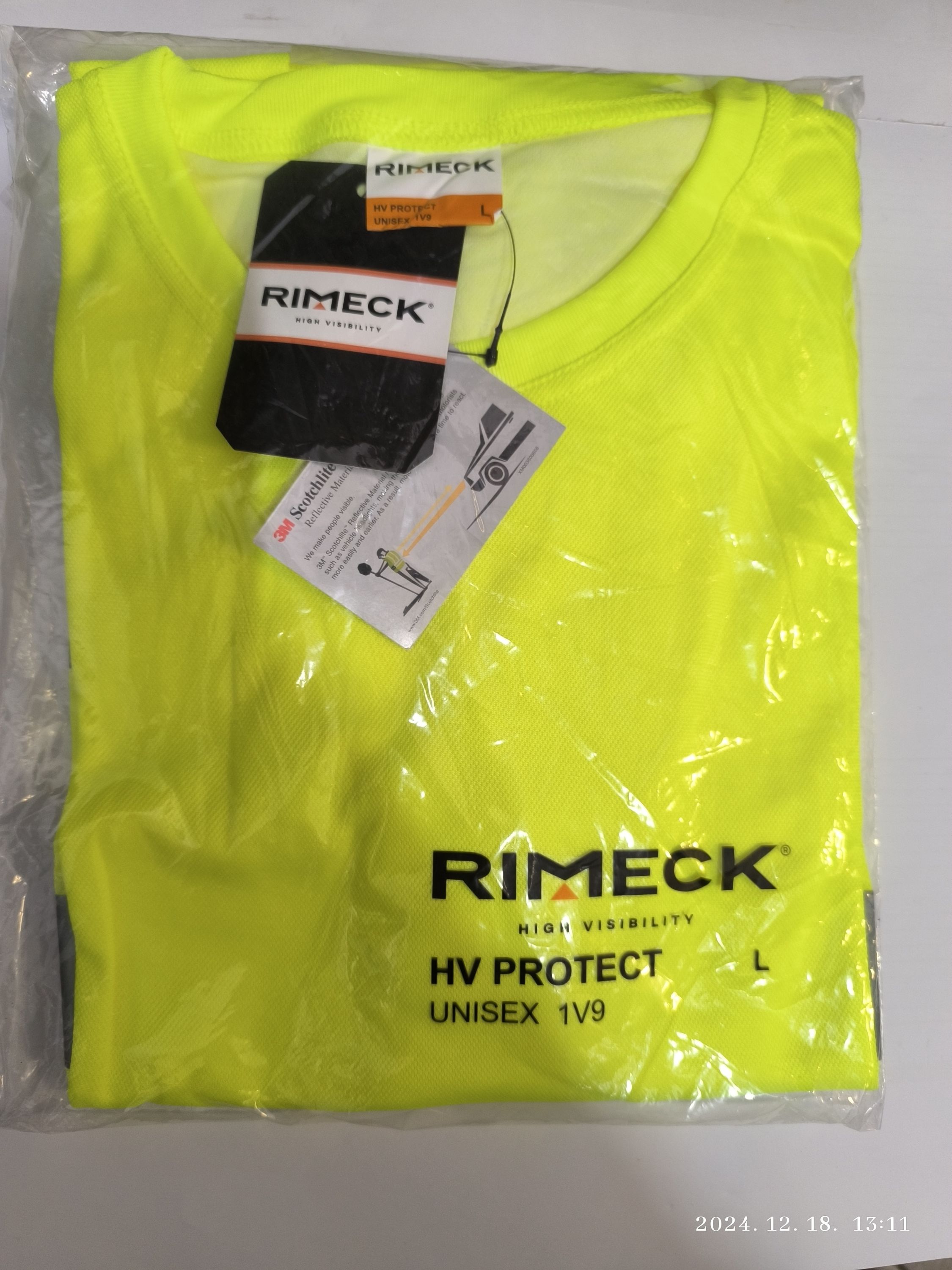 RIMECK HV PROTECT jól láthatósági póló Neon citrom M-2XL termék fő termékképe