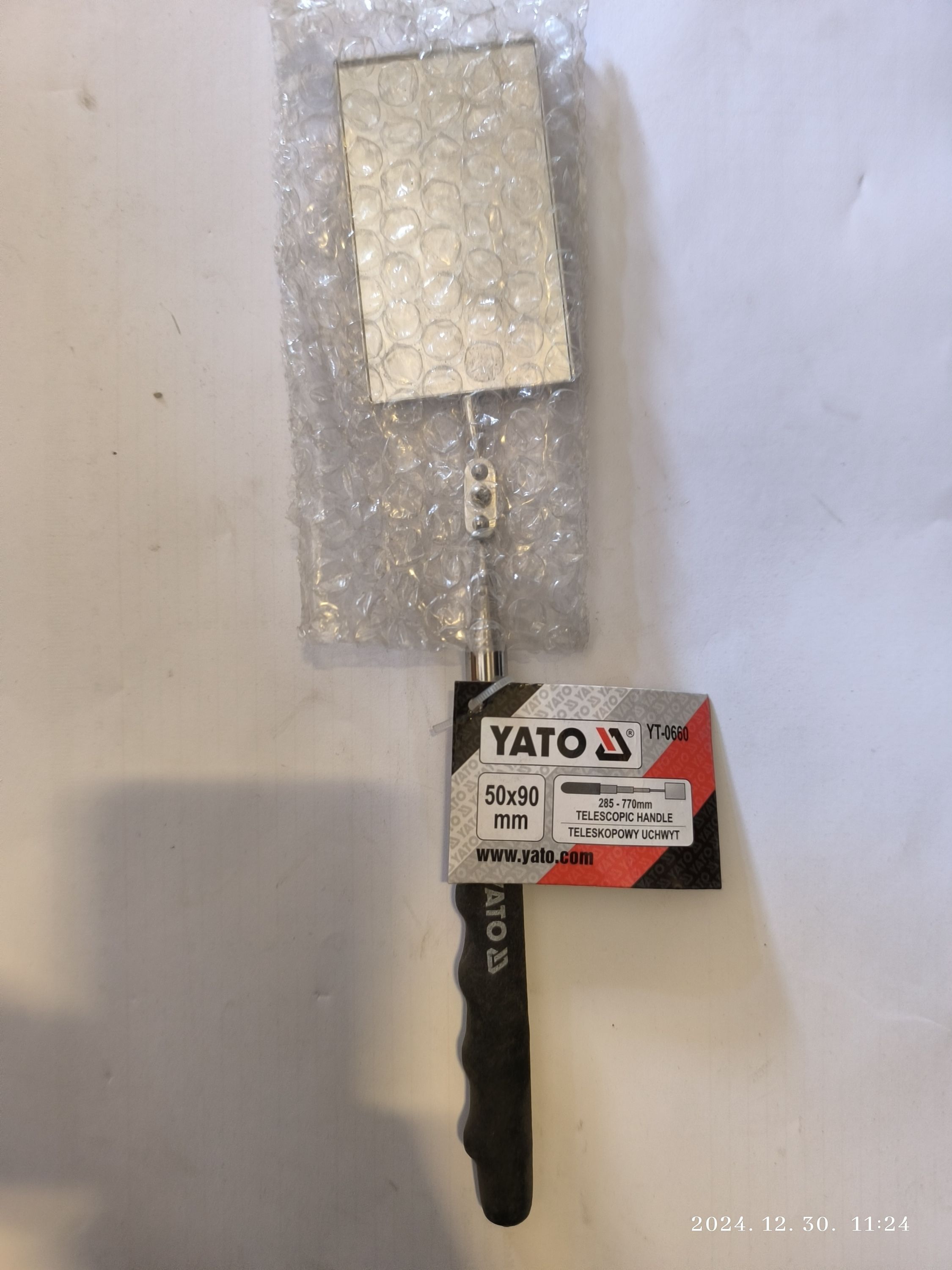 YATO Vízsgáló tükör, teleszkopós nyéllel 50X90mm termék fő termékképe
