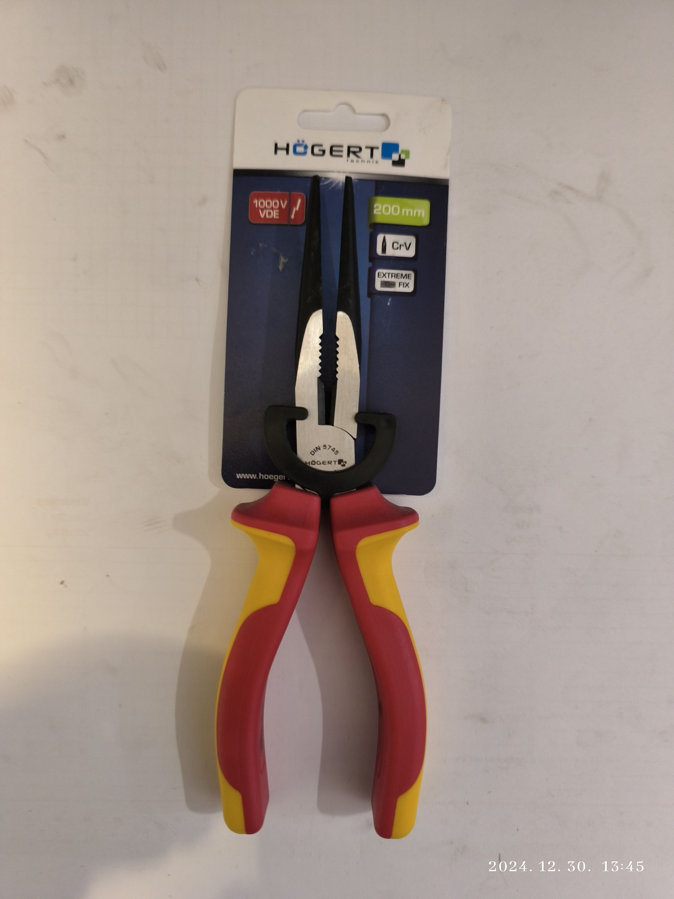 HÖGERT Szigetelt csőrös fogó 200mm termék fő termékképe