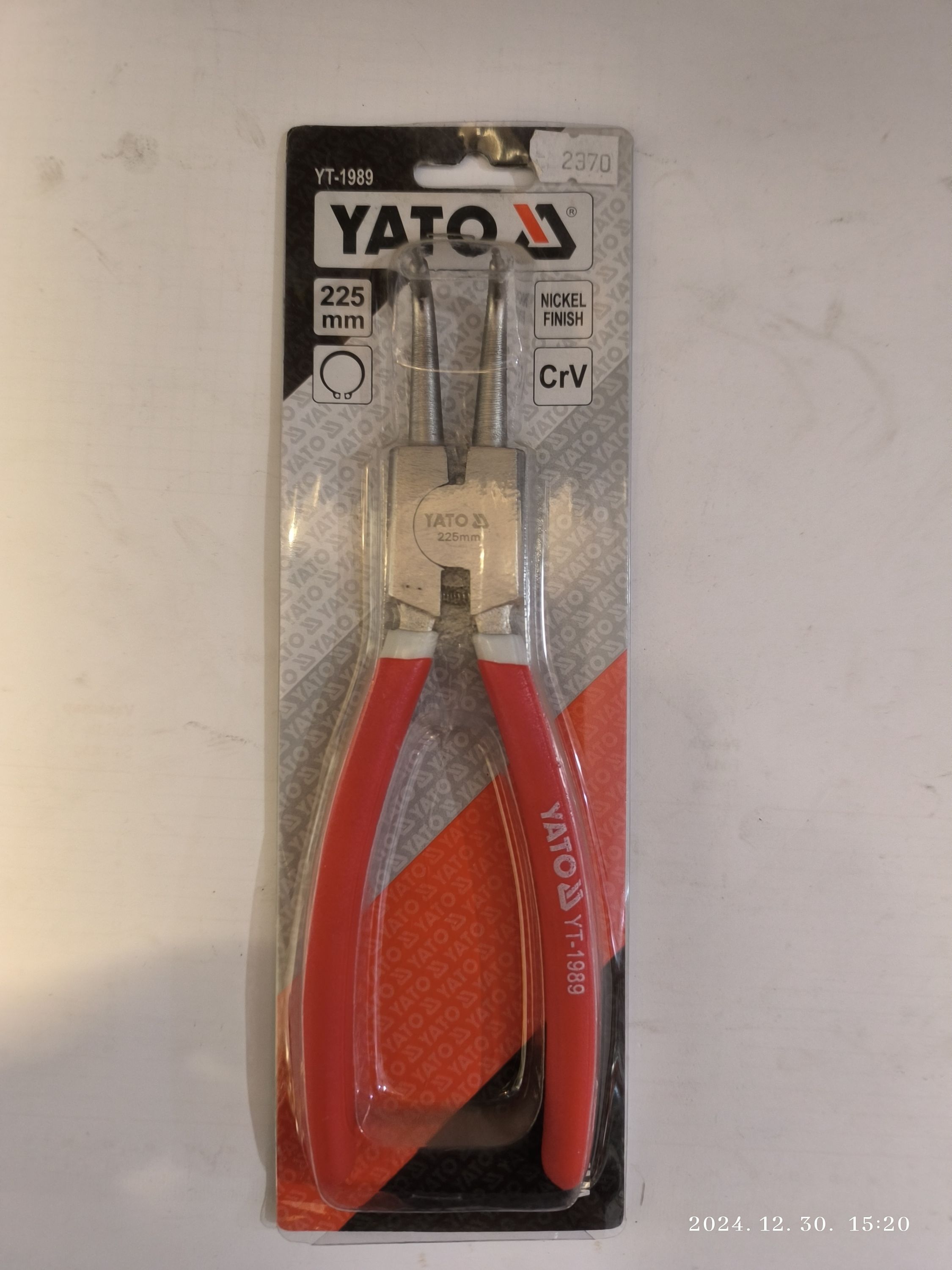 YATO Seegerfogó külső, hajlított 225mm termék fő termékképe