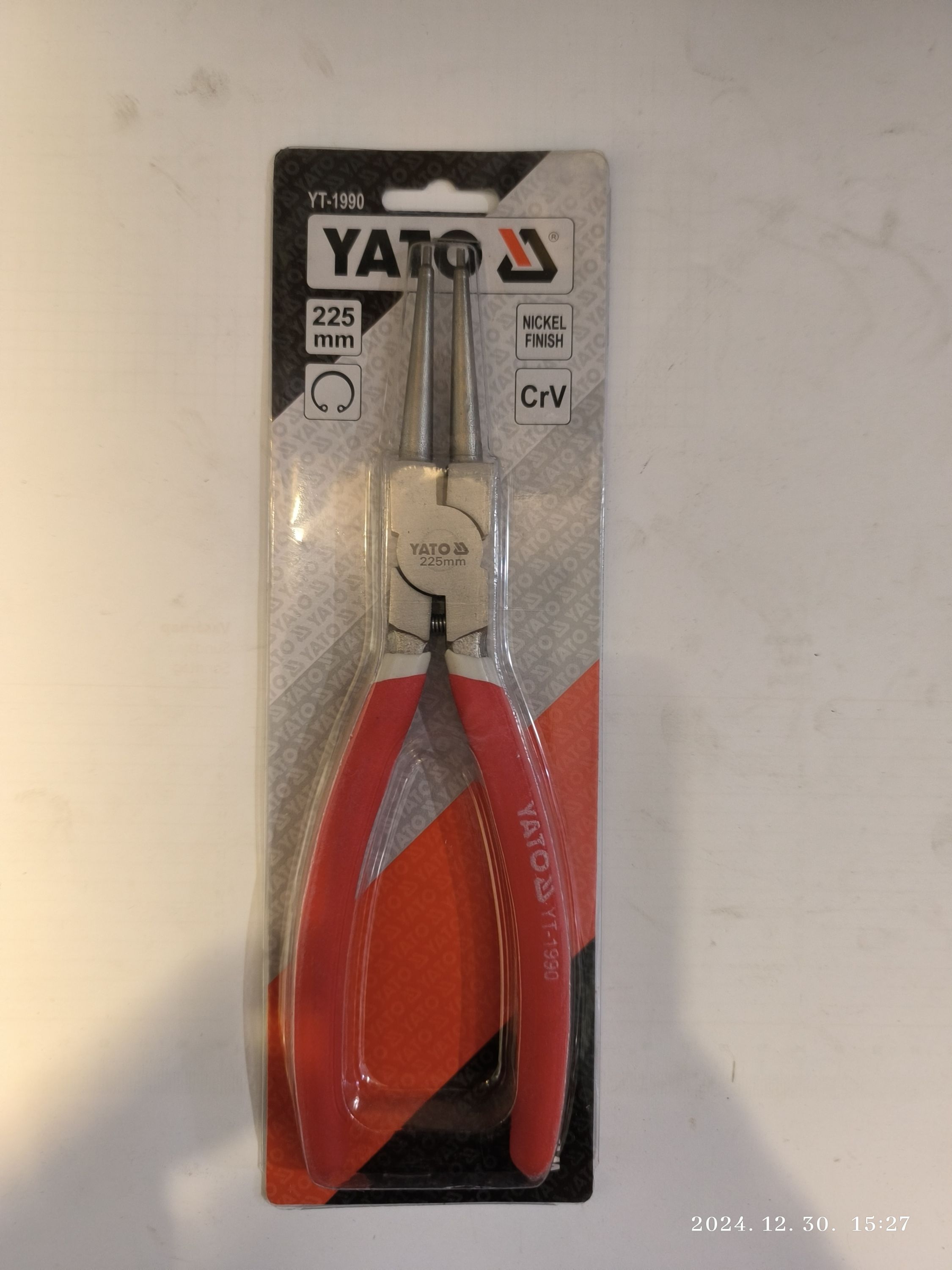 YATO Seegerfogó belső, egyenes 225mm termék fő termékképe