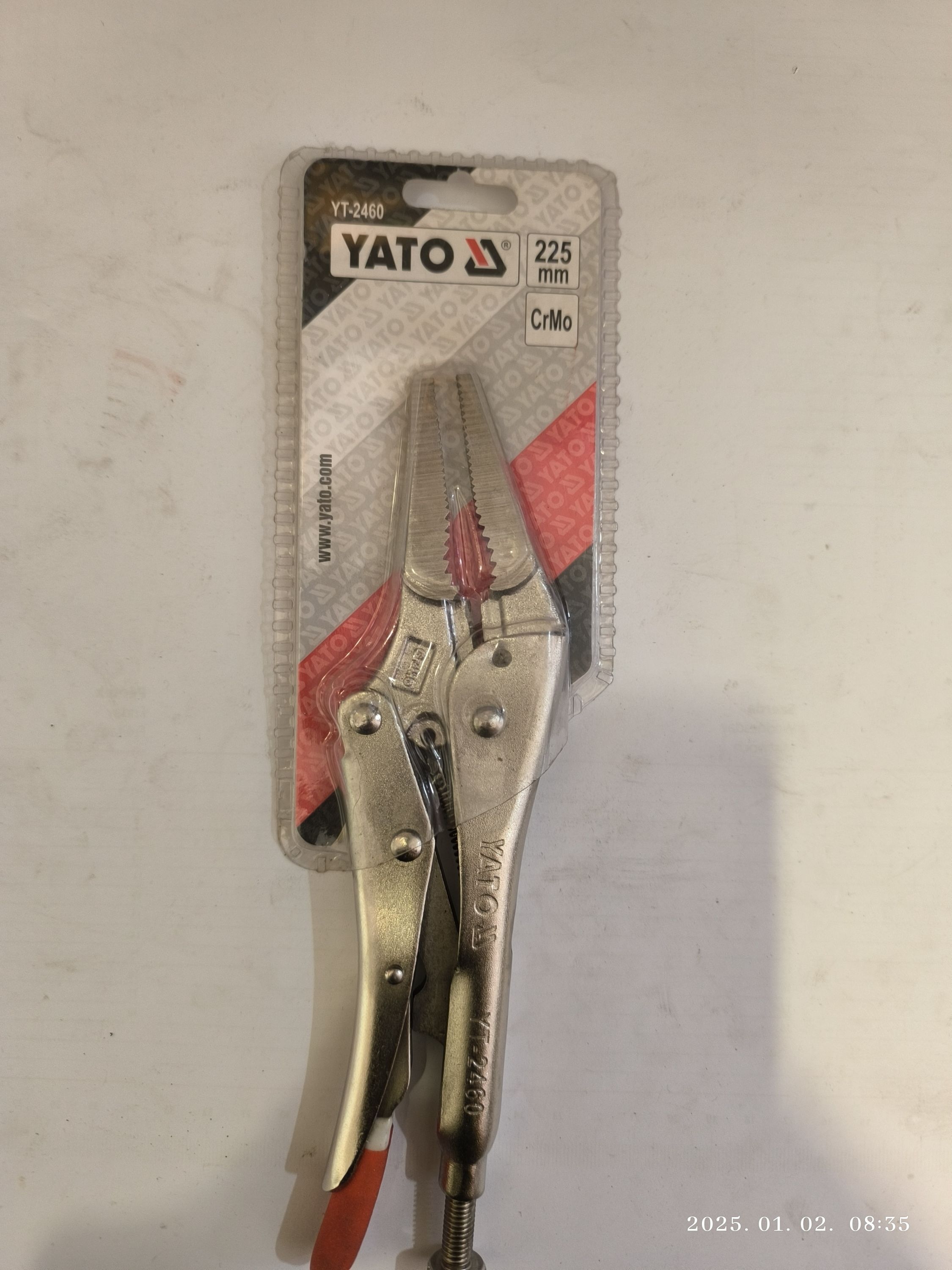 YATO Patentfogó 225mm termék fő termékképe