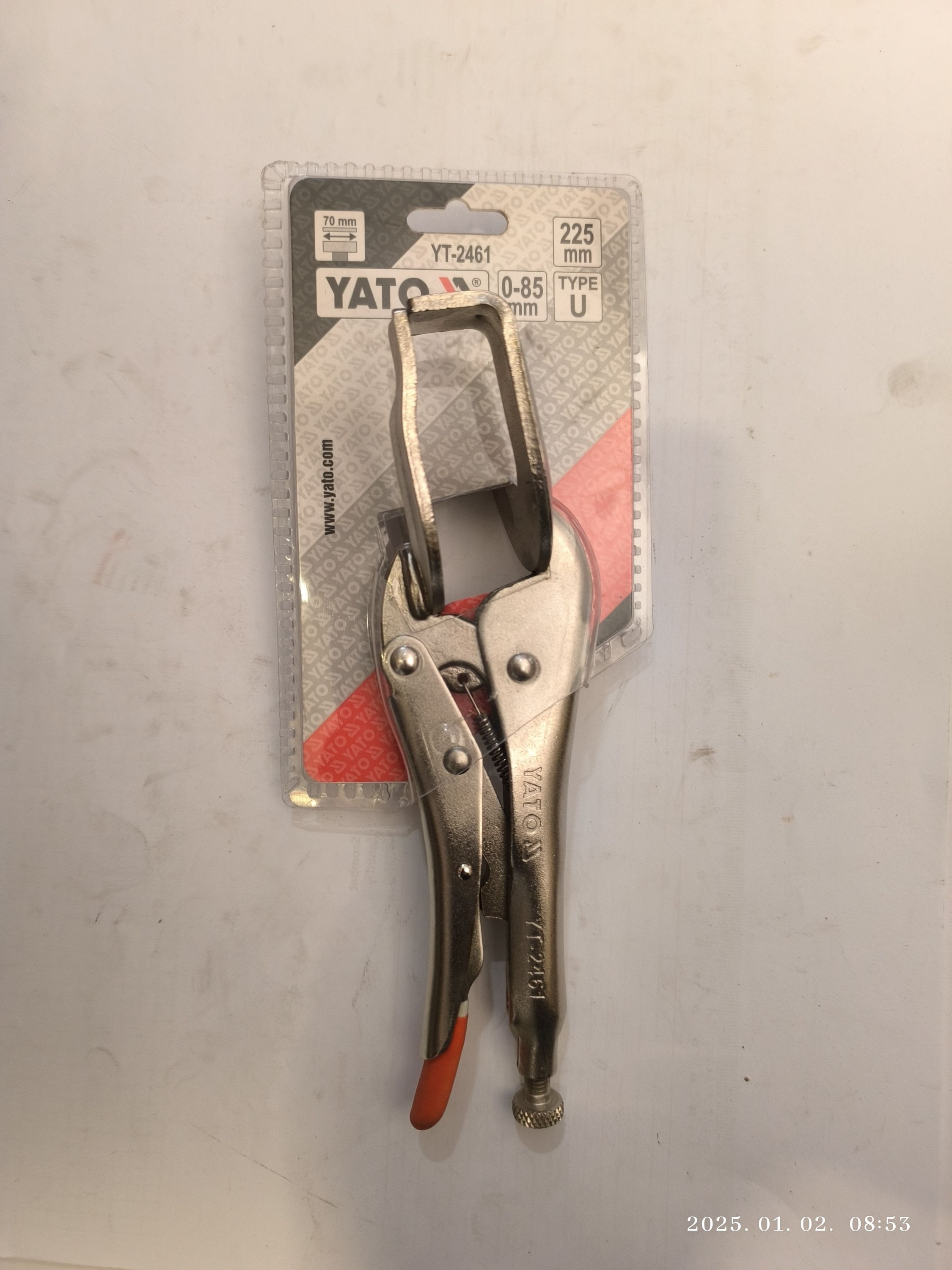 YATO Hegesztő fogó 225mm, 0-85mm termék fő termékképe