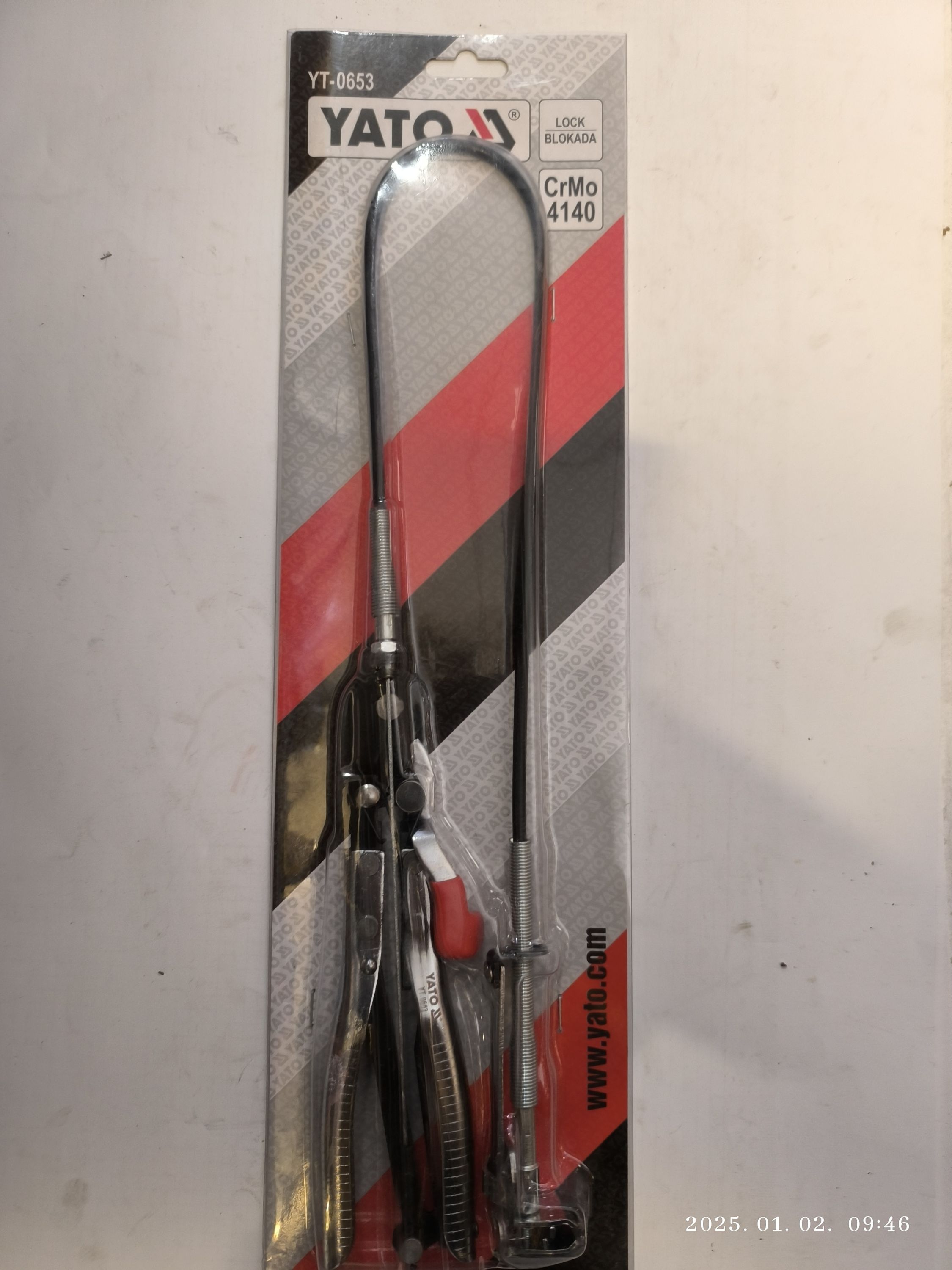 YATO Flexibilis bowdenes vízcsőbilincs fogó termék fő termékképe