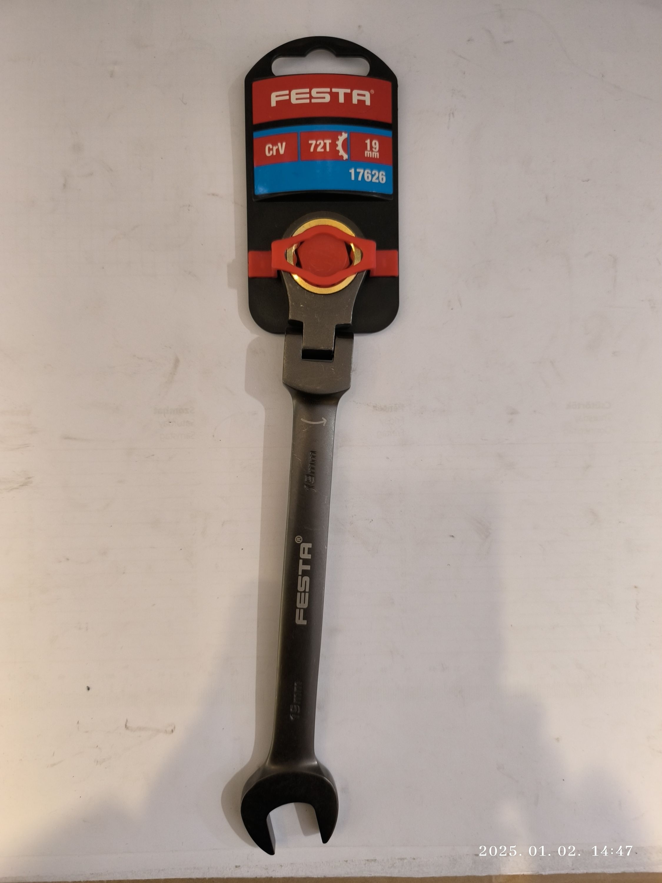 FESTA Racsnis csuklós csillag-villás kulcs 19mm termék fő termékképe