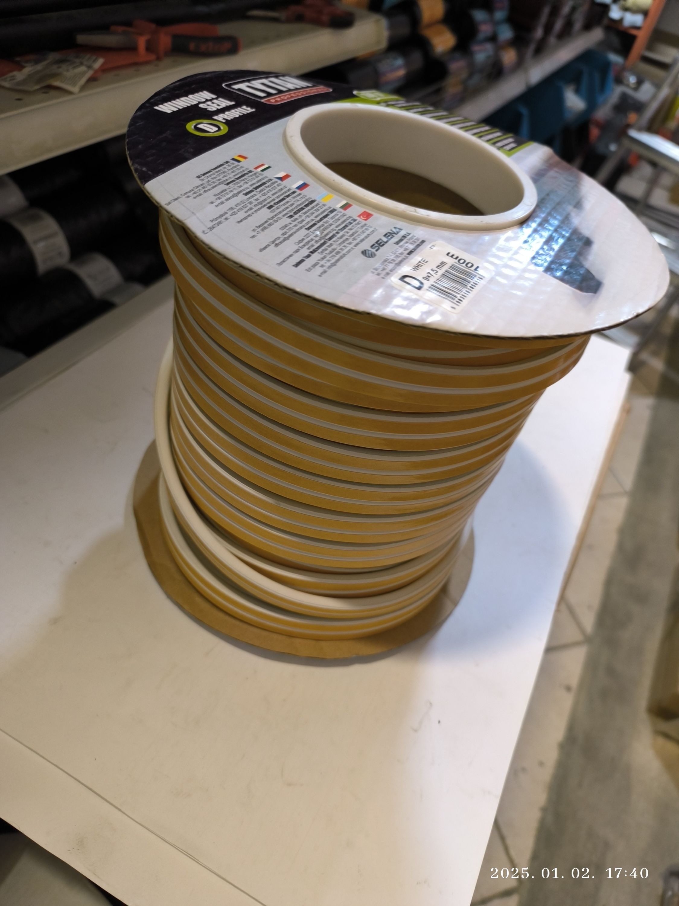 TYTYAN TYTAN Ablaktömítő "D" profil wite termék fő termékképe