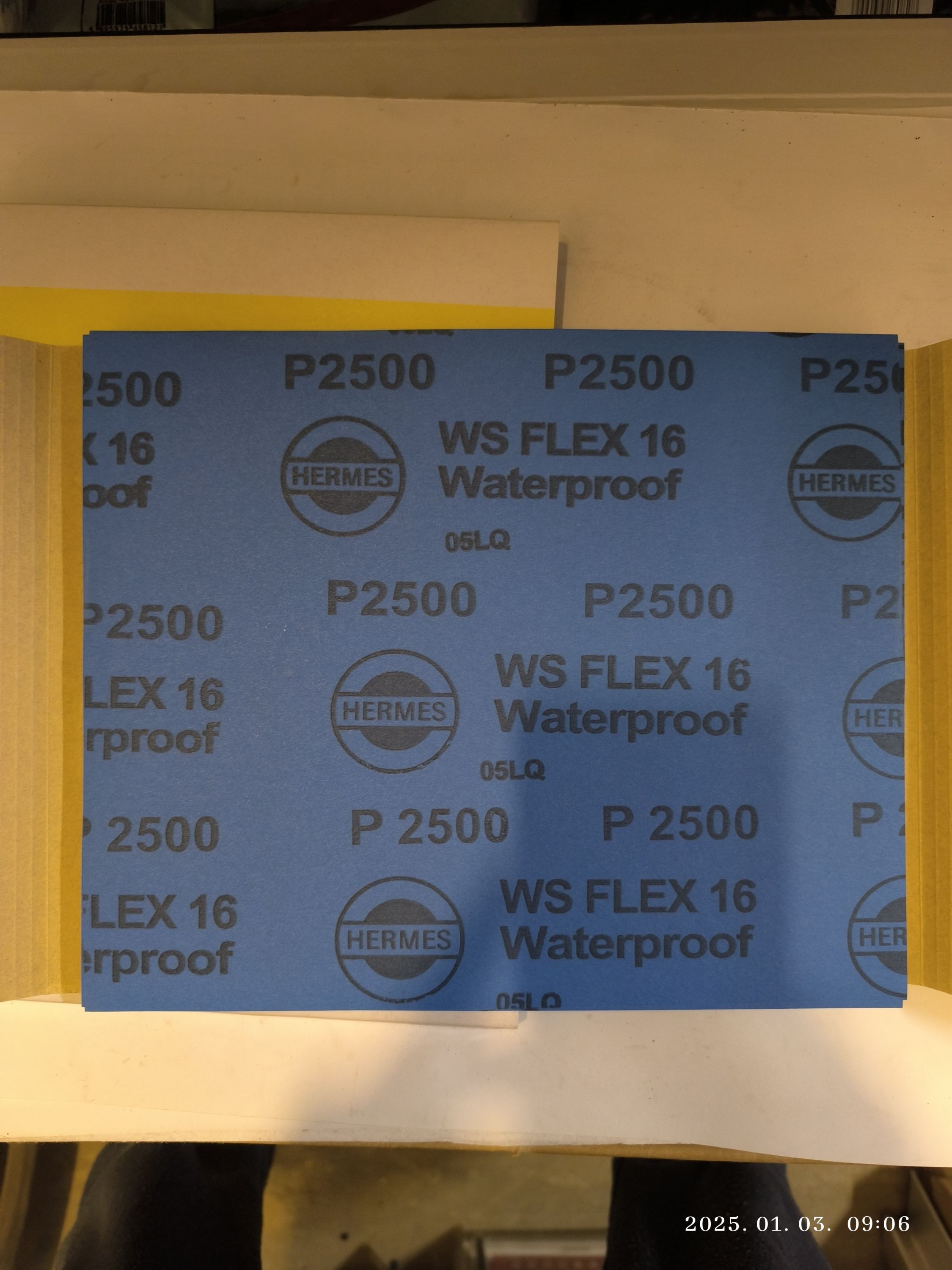 HERMES Csiszolópapir vizes 230x280mm P2500 termék fő termékképe