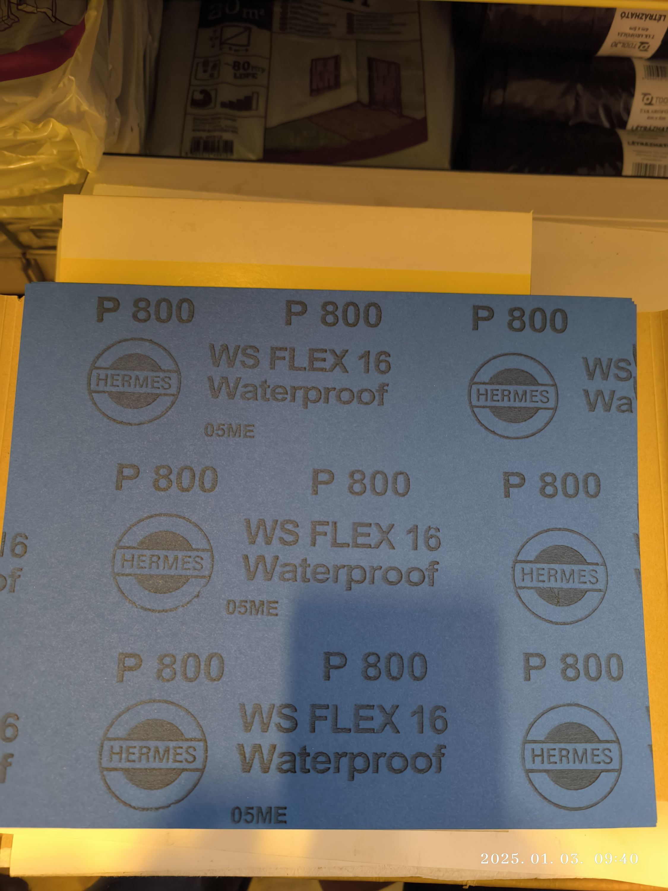 HERMES Csiszolópapir vizes 230x280mm P800 termék fő termékképe