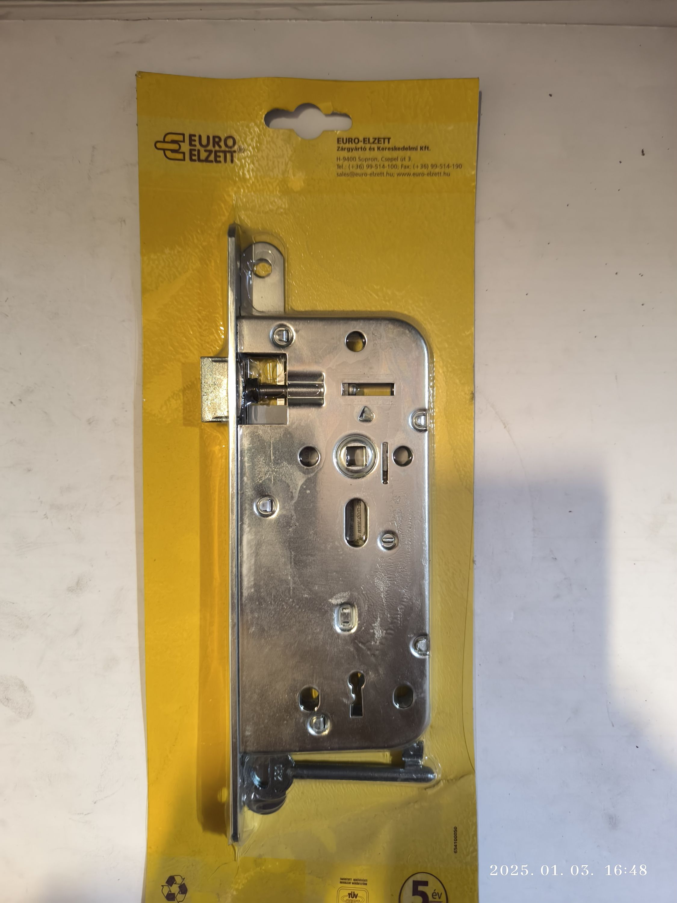 EURO ELZETT MIDI-8 BB bevéső épületzár kulcsos HK/HK termék fő termékképe