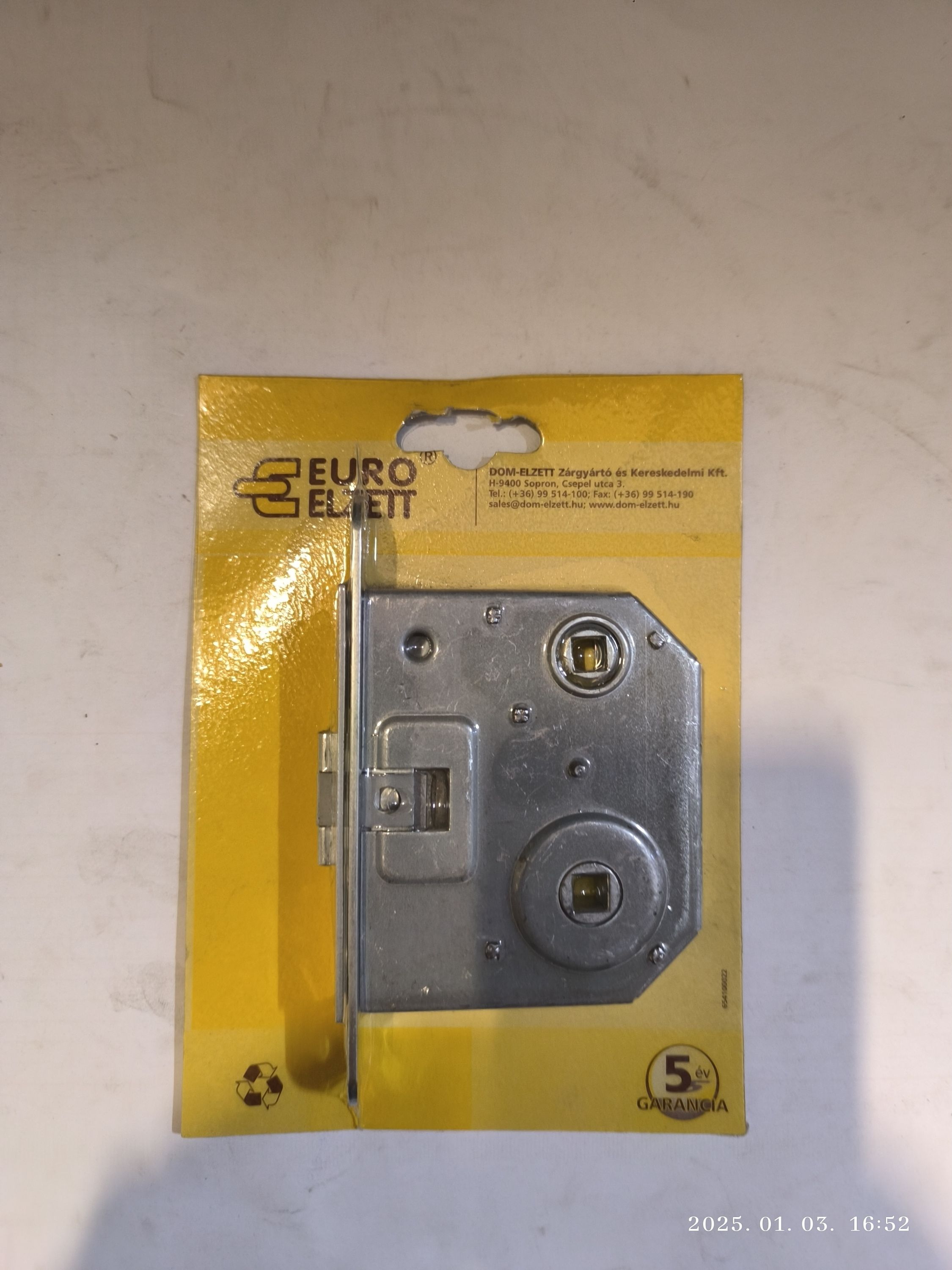 EURO ELZETT Top lővér Wc és fürdőszoba bevésőzár termék fő termékképe