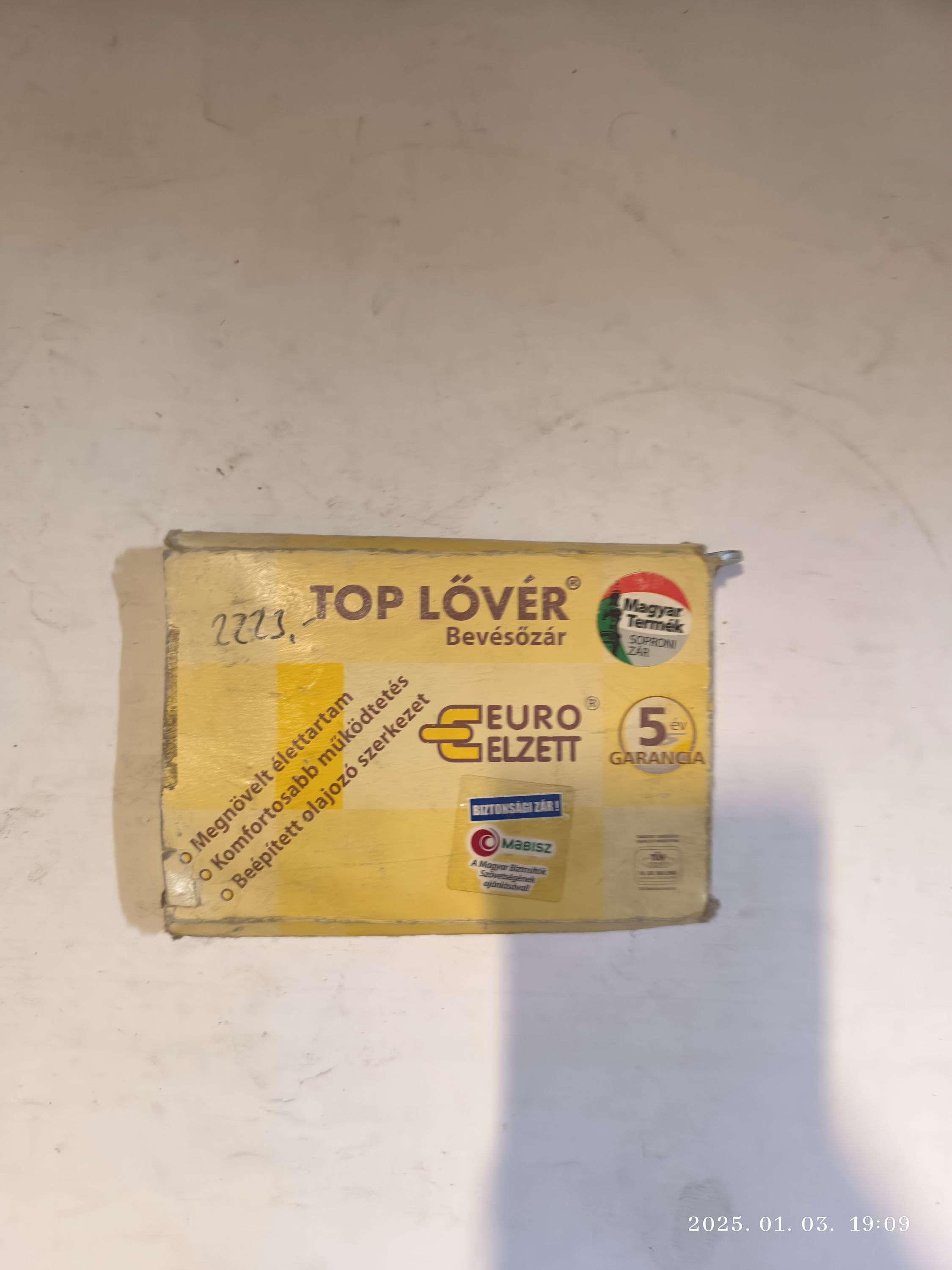 EURO ELZETT Top lővér hengeresbetétes bevésőzár termék fő termékképe