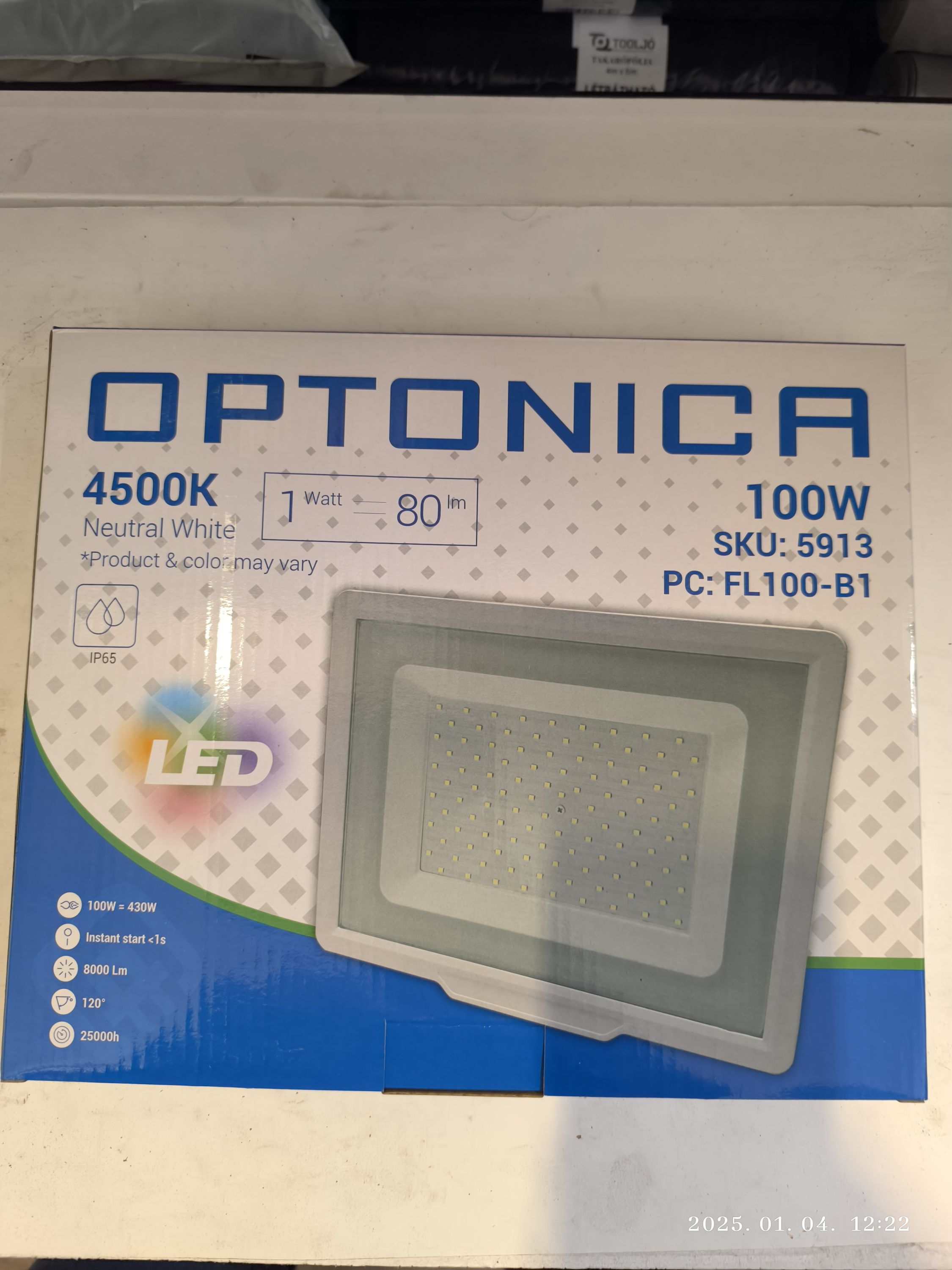 OPTONICA Led reflektor 100w 4000K  White termék fő termékképe