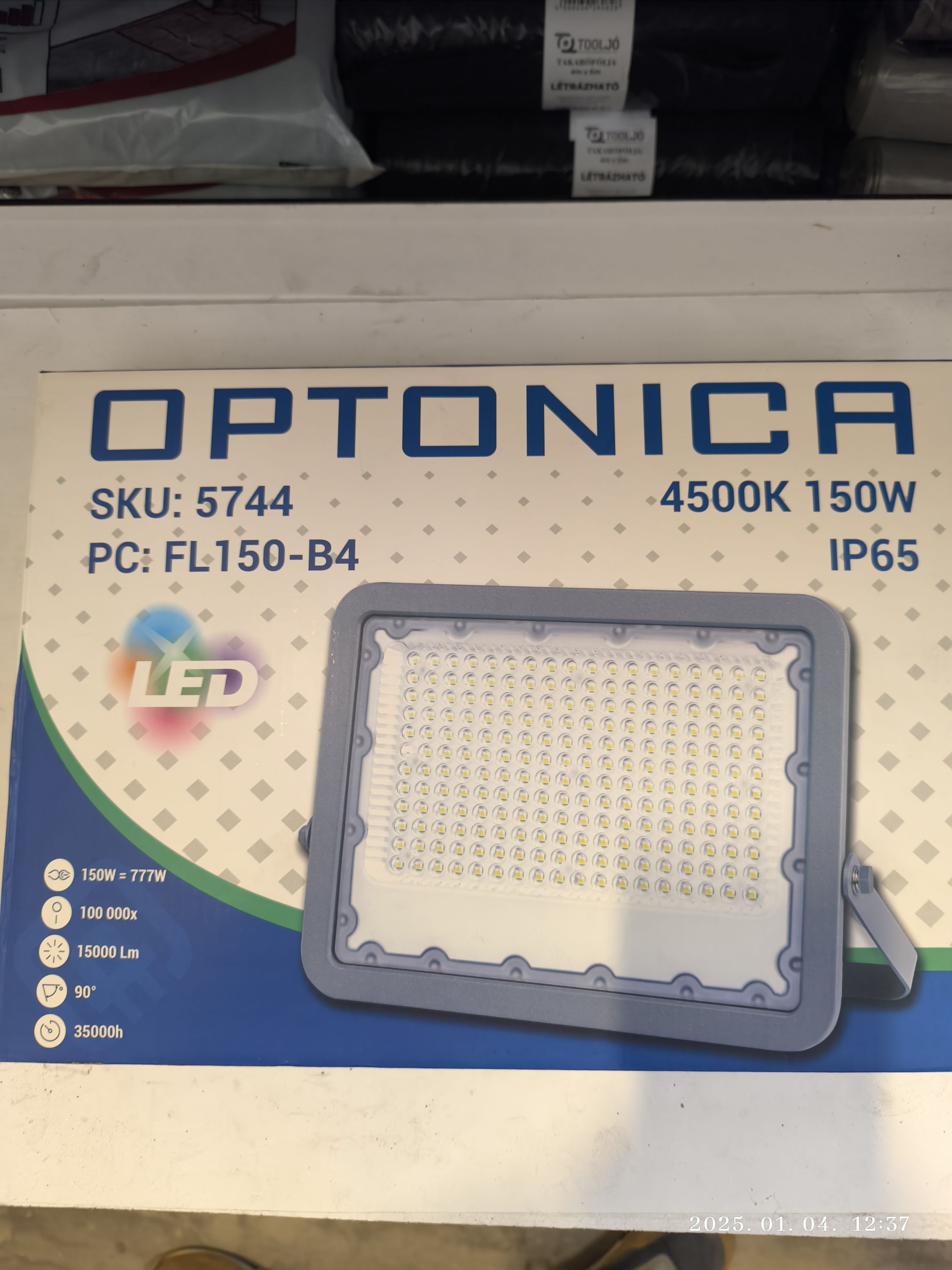 OPTONICA Led reflektor 150W 4000K IP65 termék fő termékképe