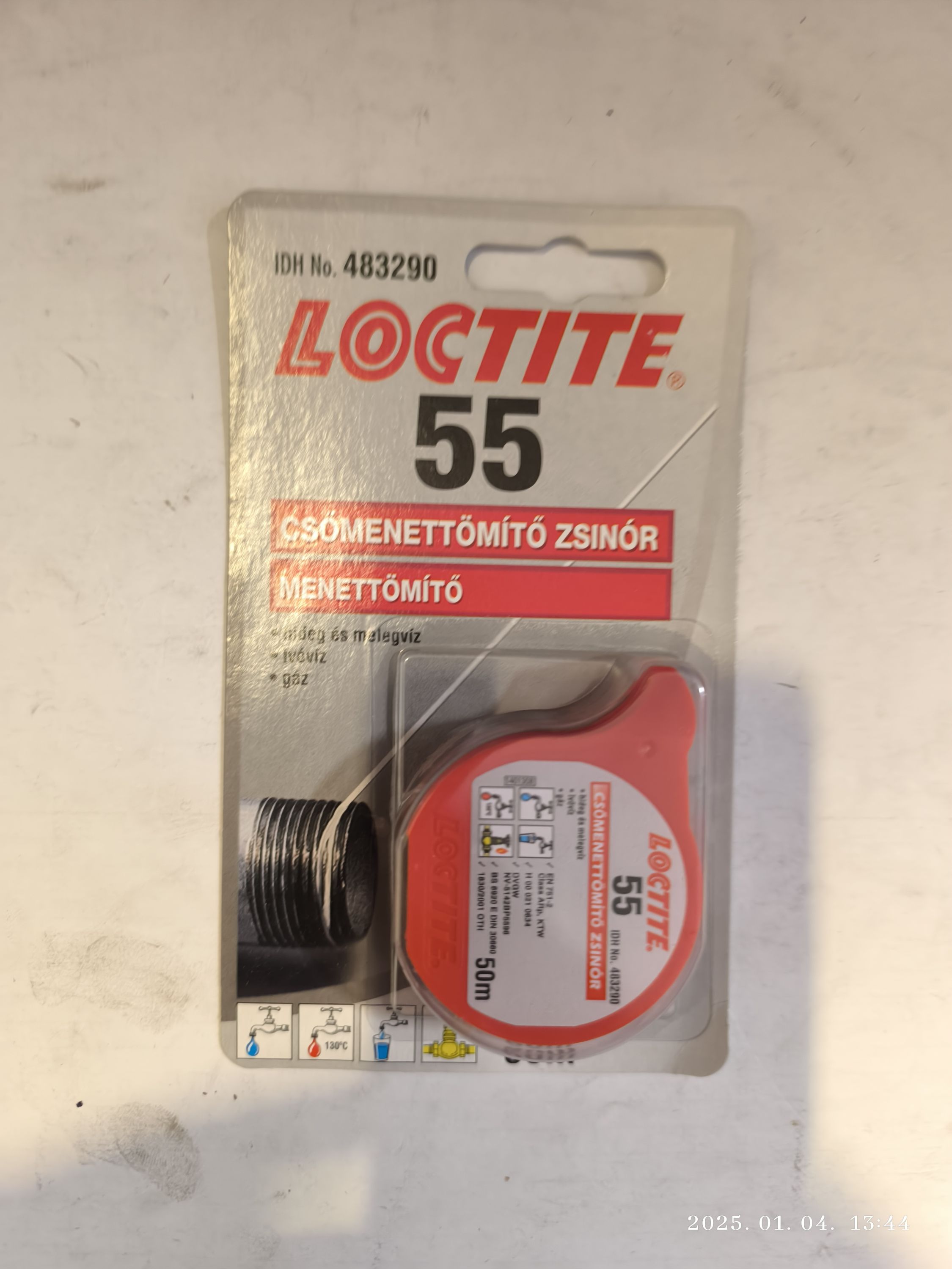 LOCTITE 55 Csőmenettömítő zsinór 50m termék fő termékképe