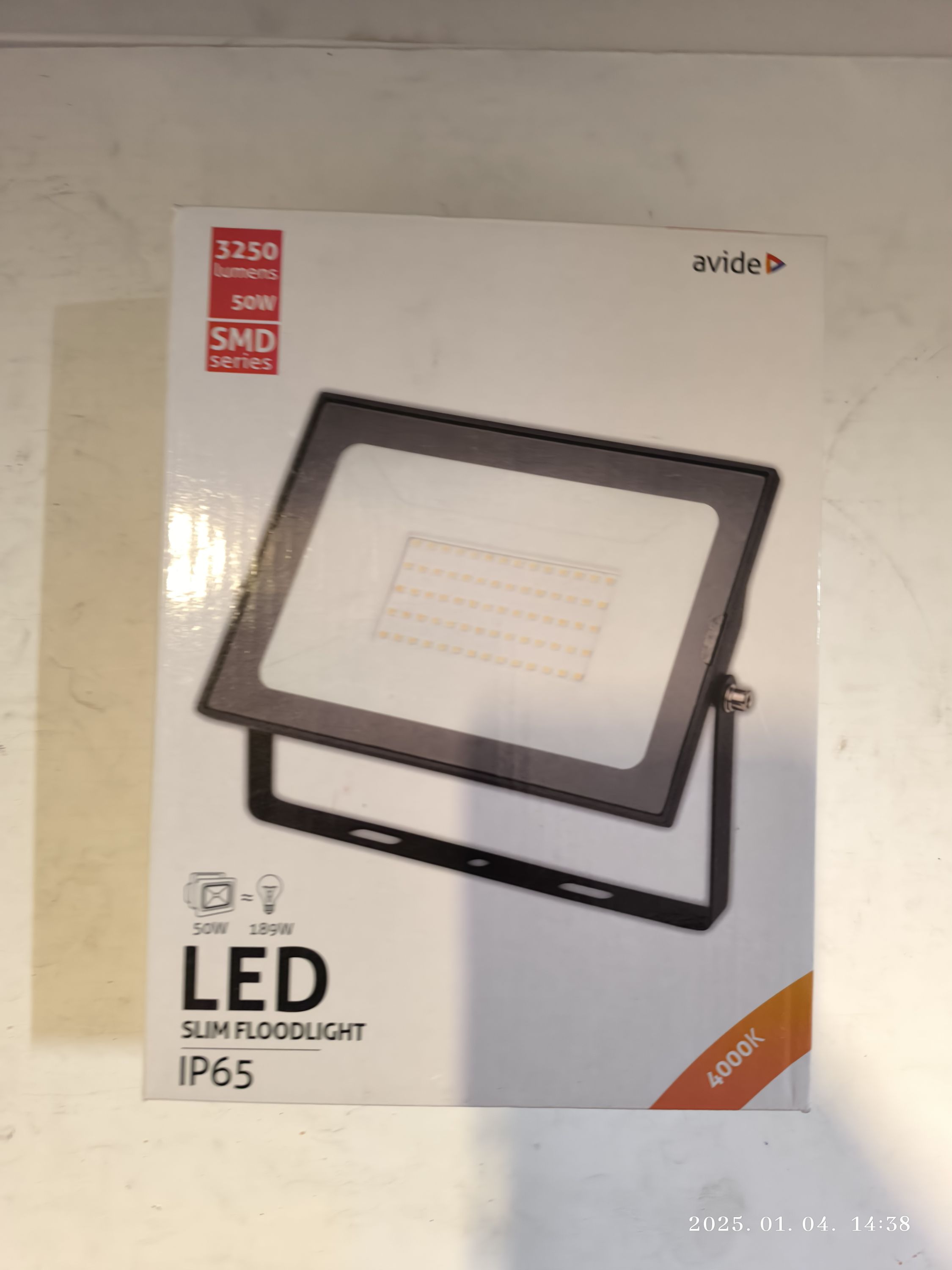 AVIDE Led reflektor 50W 4000K IP65 termék fő termékképe